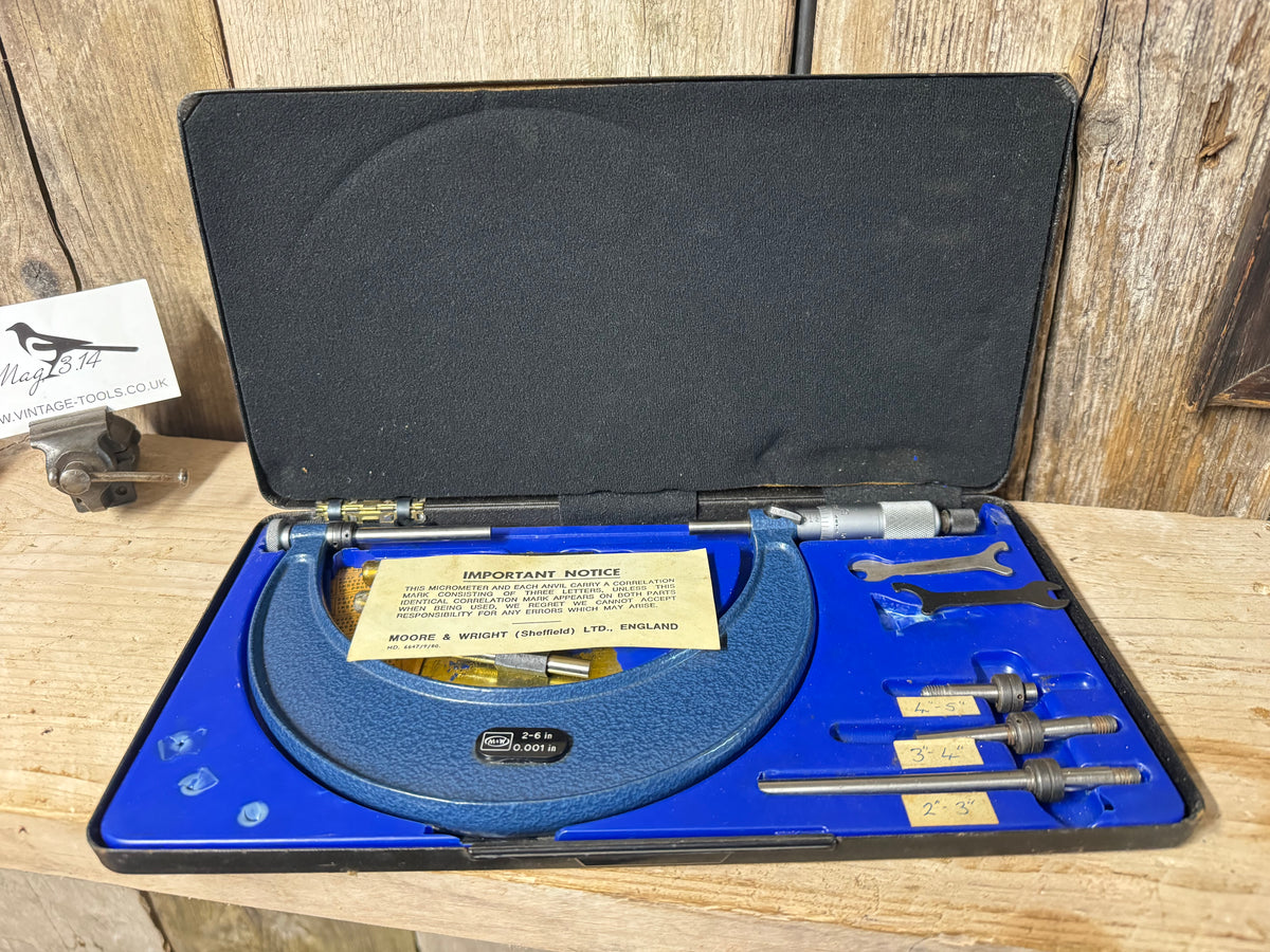 Moore & Wright No 942 2-6" Micrometer