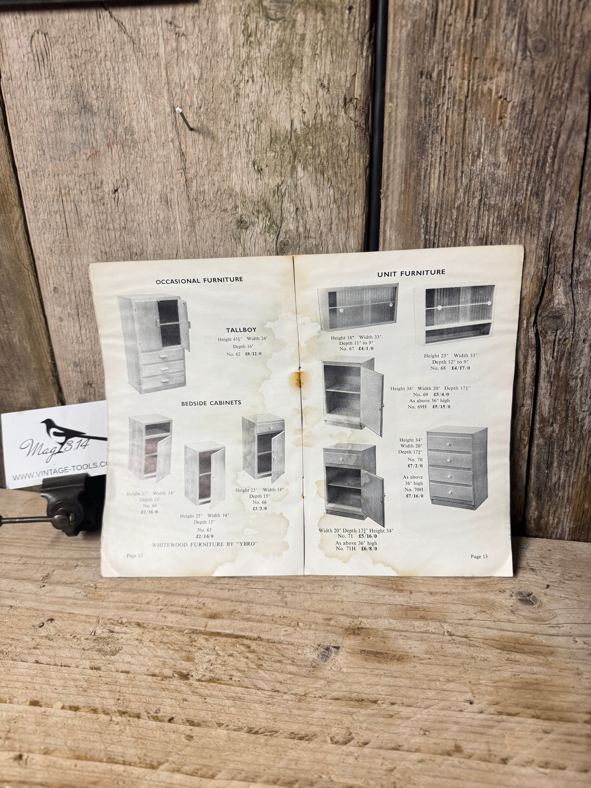 YBRO 1964 Whitewood Furniture Catalogue