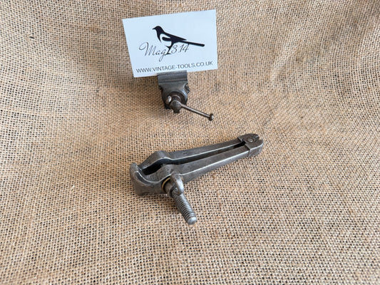 Antique Jewellers Hand Vice with Unusual Thumbscrew