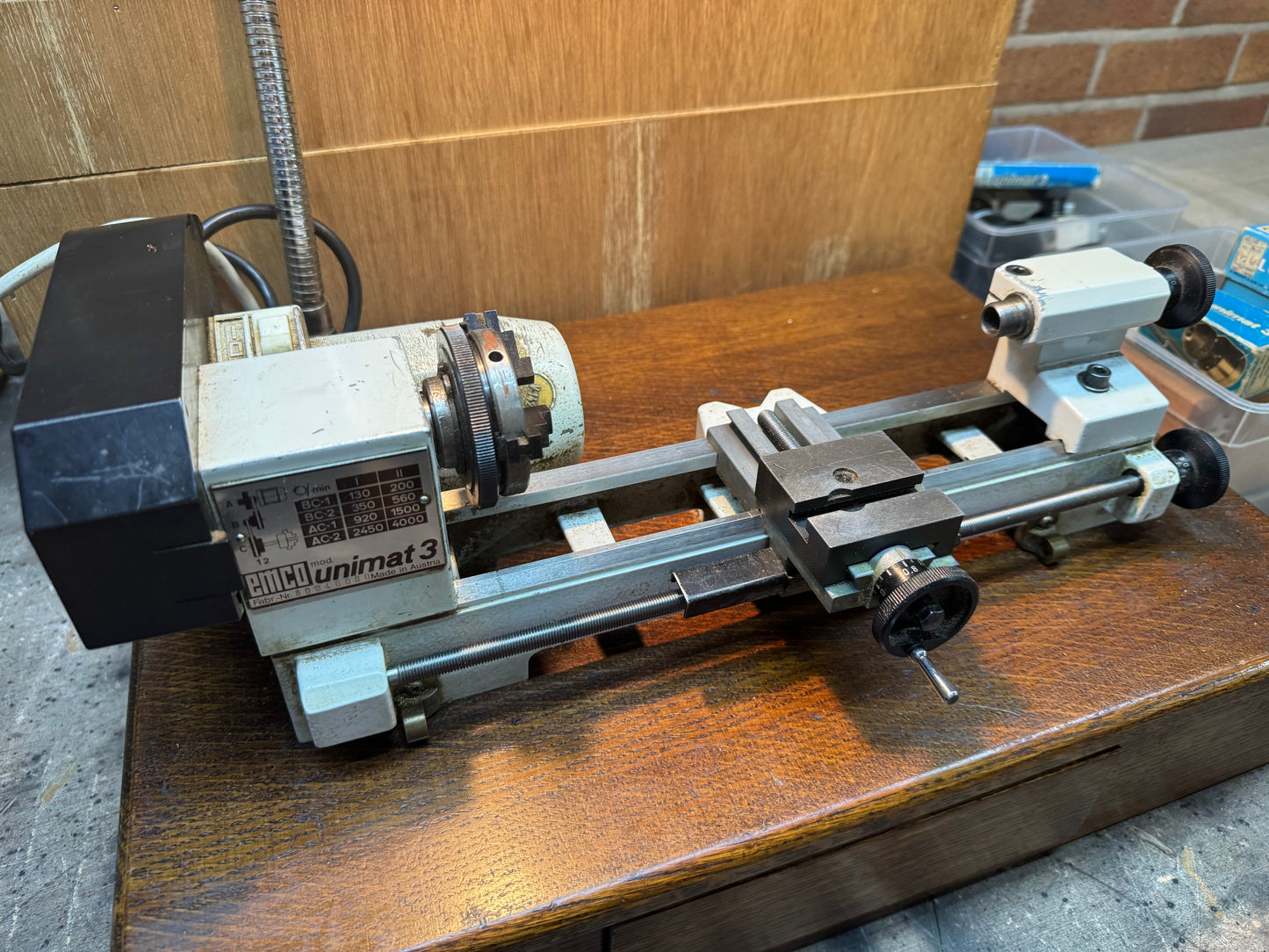 Unimat 3 Model Makers Lathe with tooling & spares