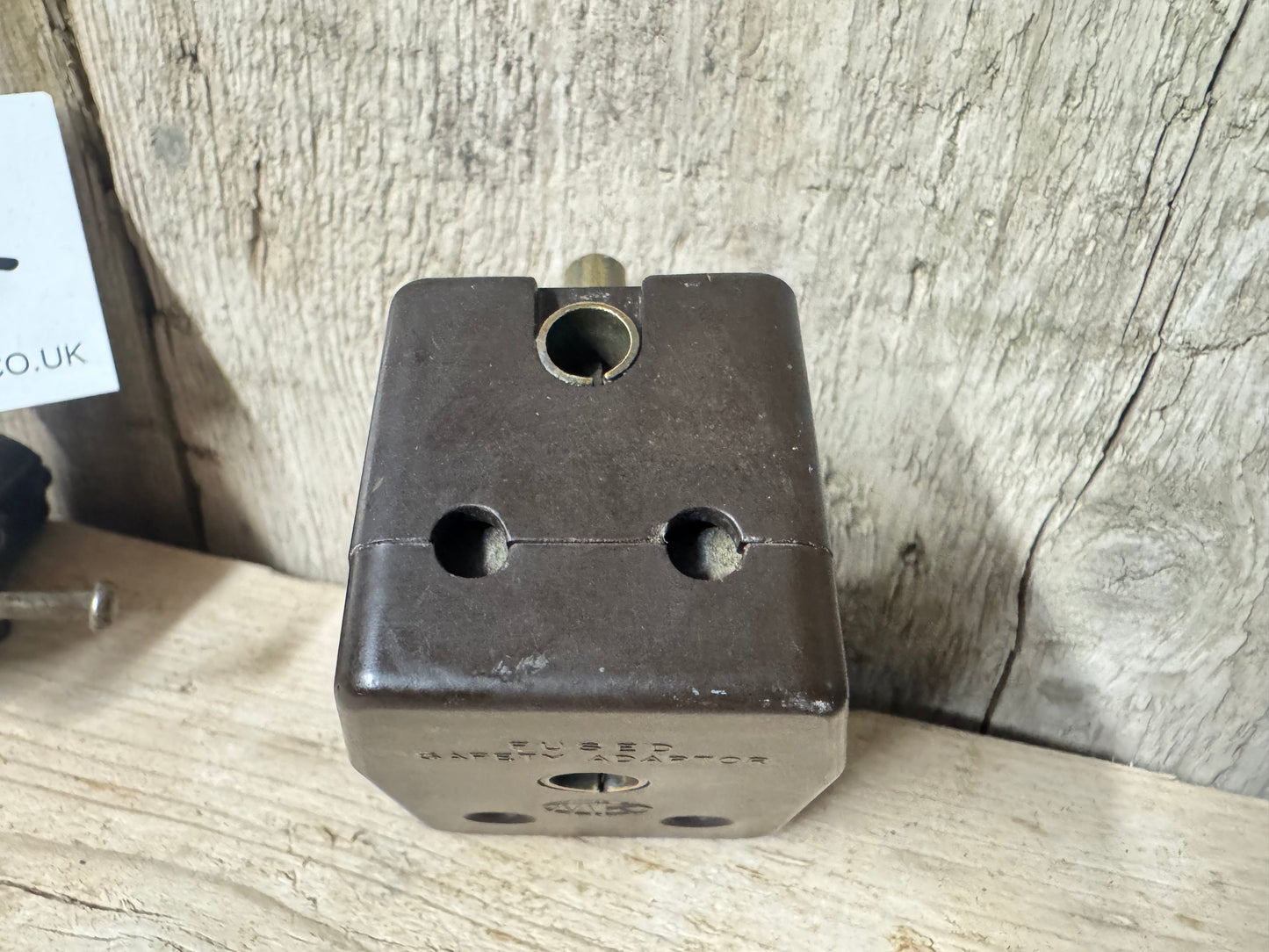 Vintage Bakelite MK 15-5 AMP Fused Adaptor