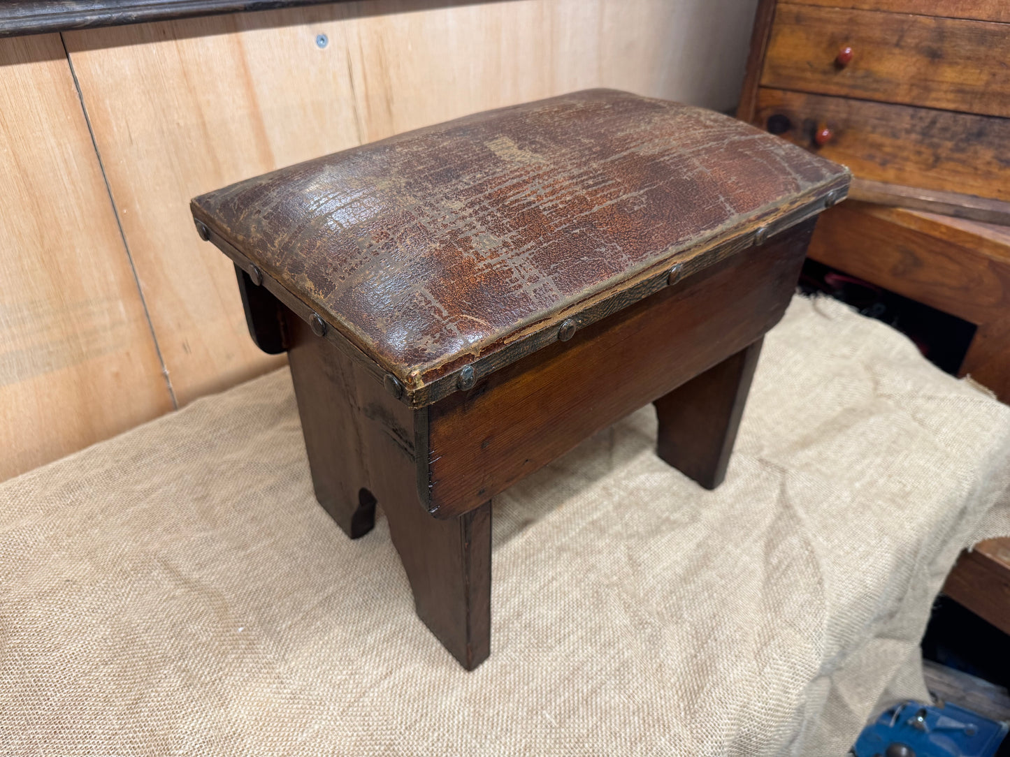 Antique Footstool / Fireside Stool / Bible Box / Childs Stool