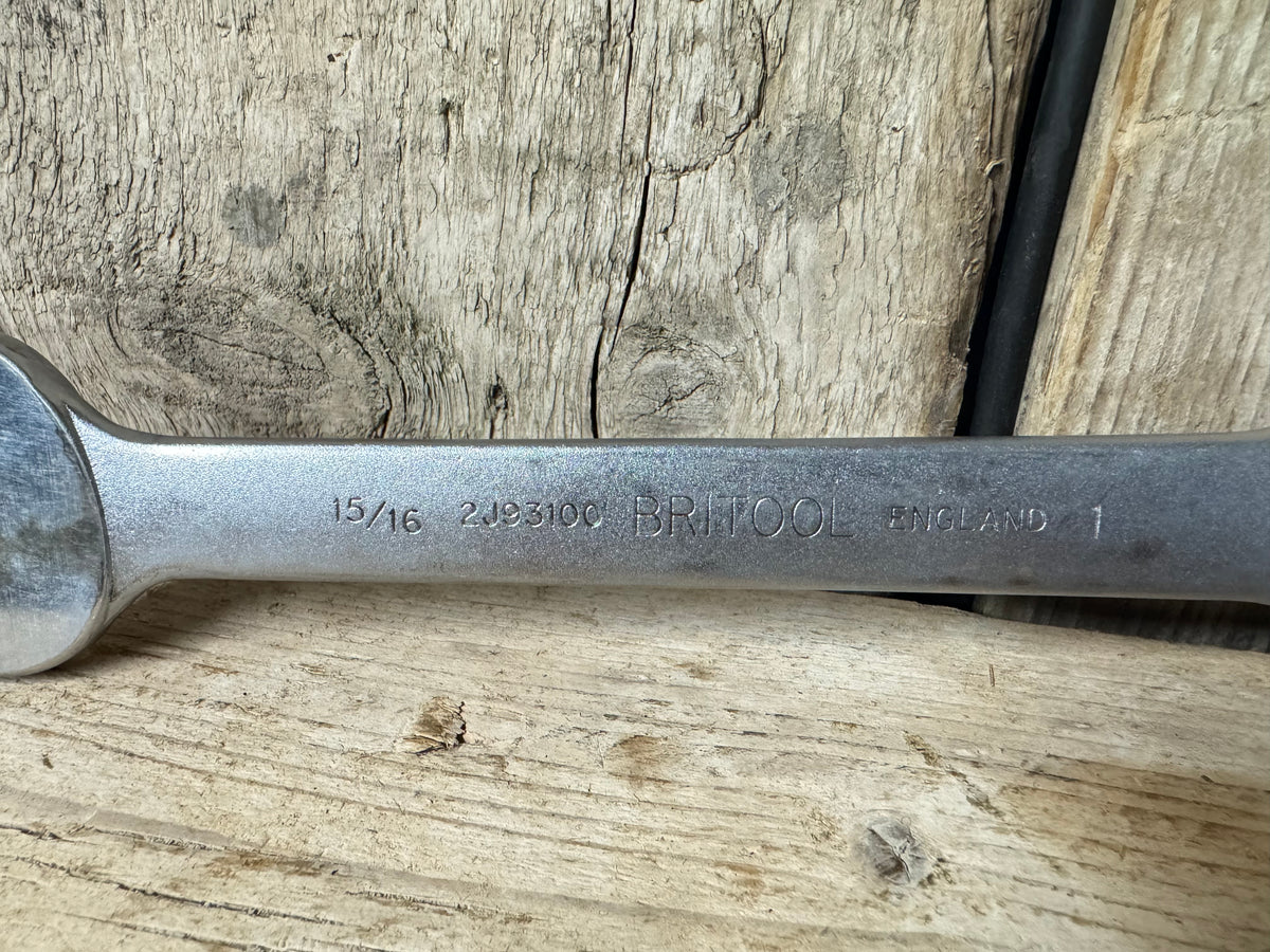 Britool 2J93100 15/16" & 1" Open Combination Spanner