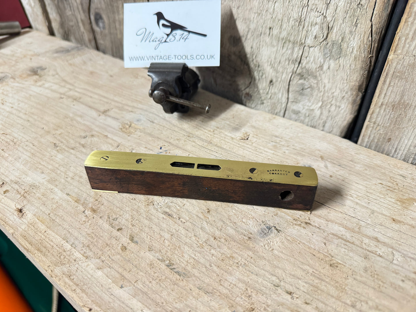 6" Brass & Rosewood Level