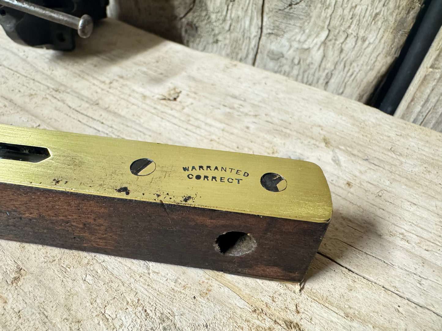 6" Brass & Rosewood Level