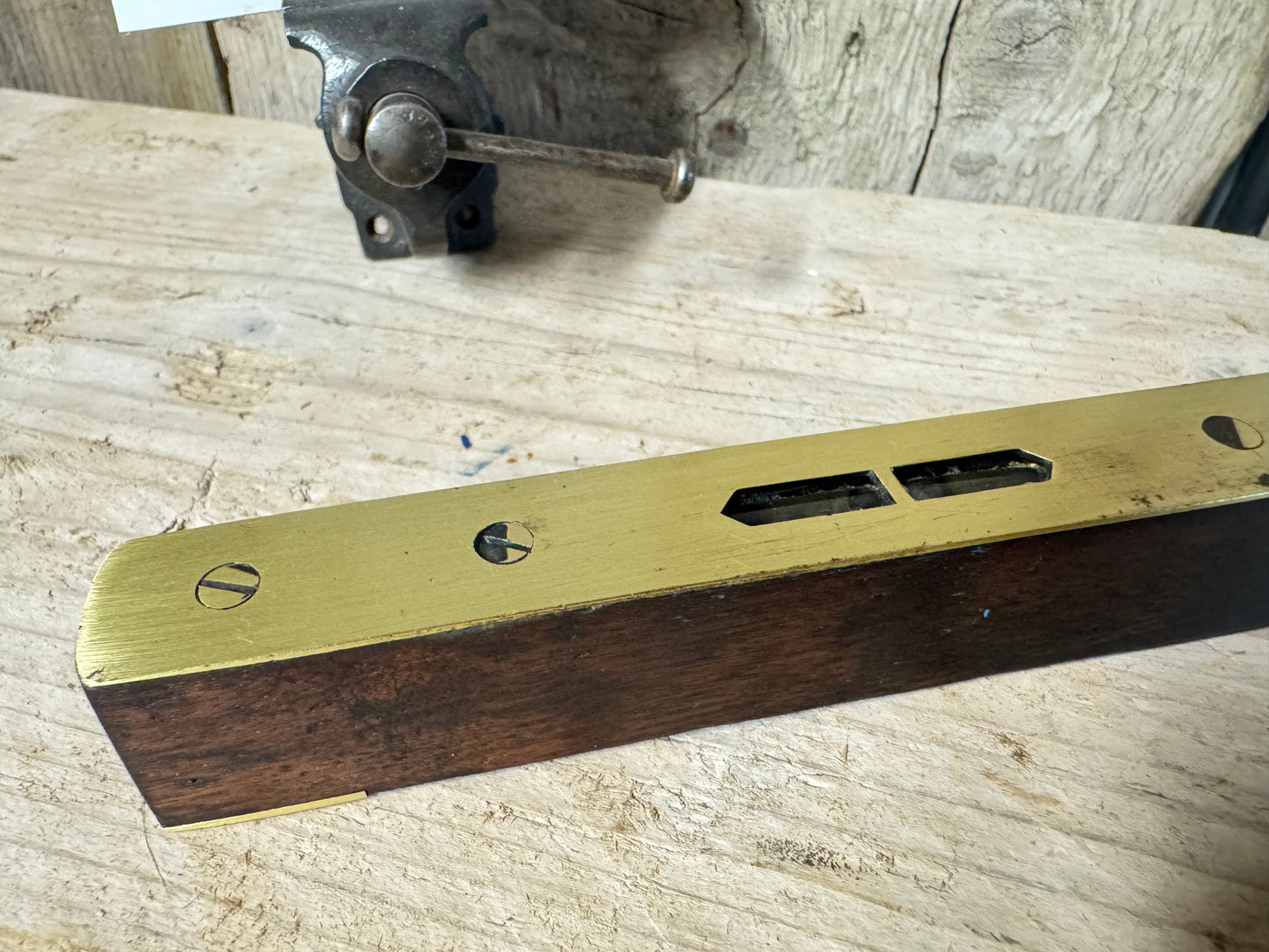 6" Brass & Rosewood Level