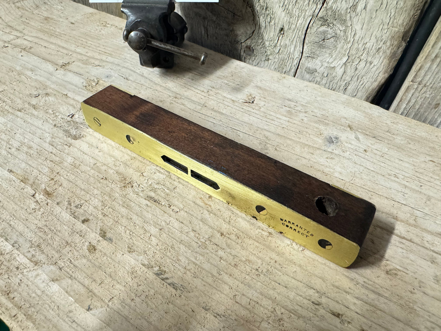 6" Brass & Rosewood Level