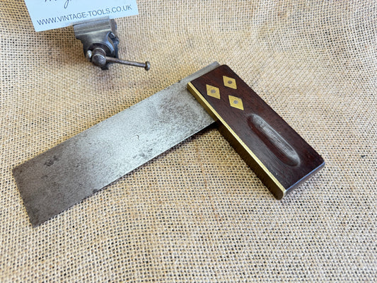 Marples 6” Brass & Rosewood Square