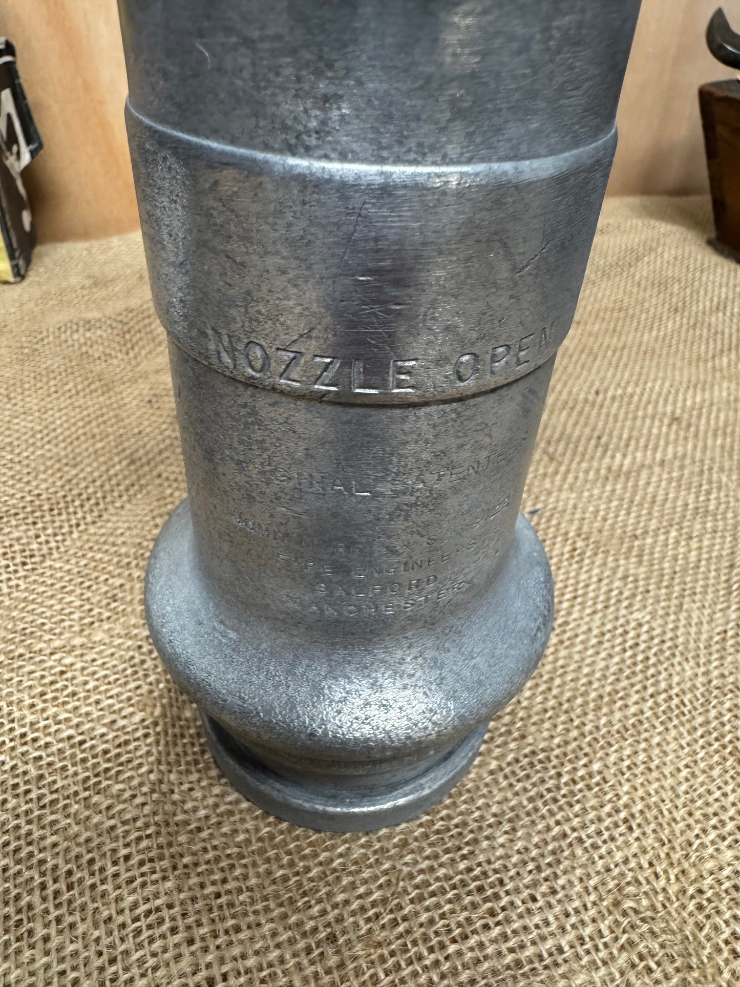 John Morris & Sons Brass & Aluminium Fire Hose Nozzle