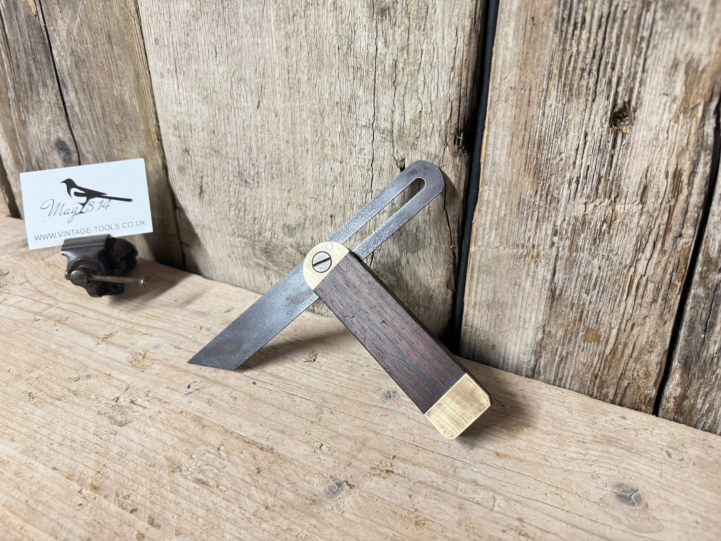Brass & Rosewood 7 1/2” Sliding Bevel