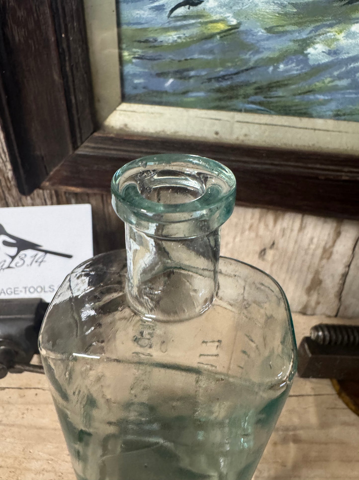 Antique Cunard Shipping Co Ltd Glass Medicine Bottle