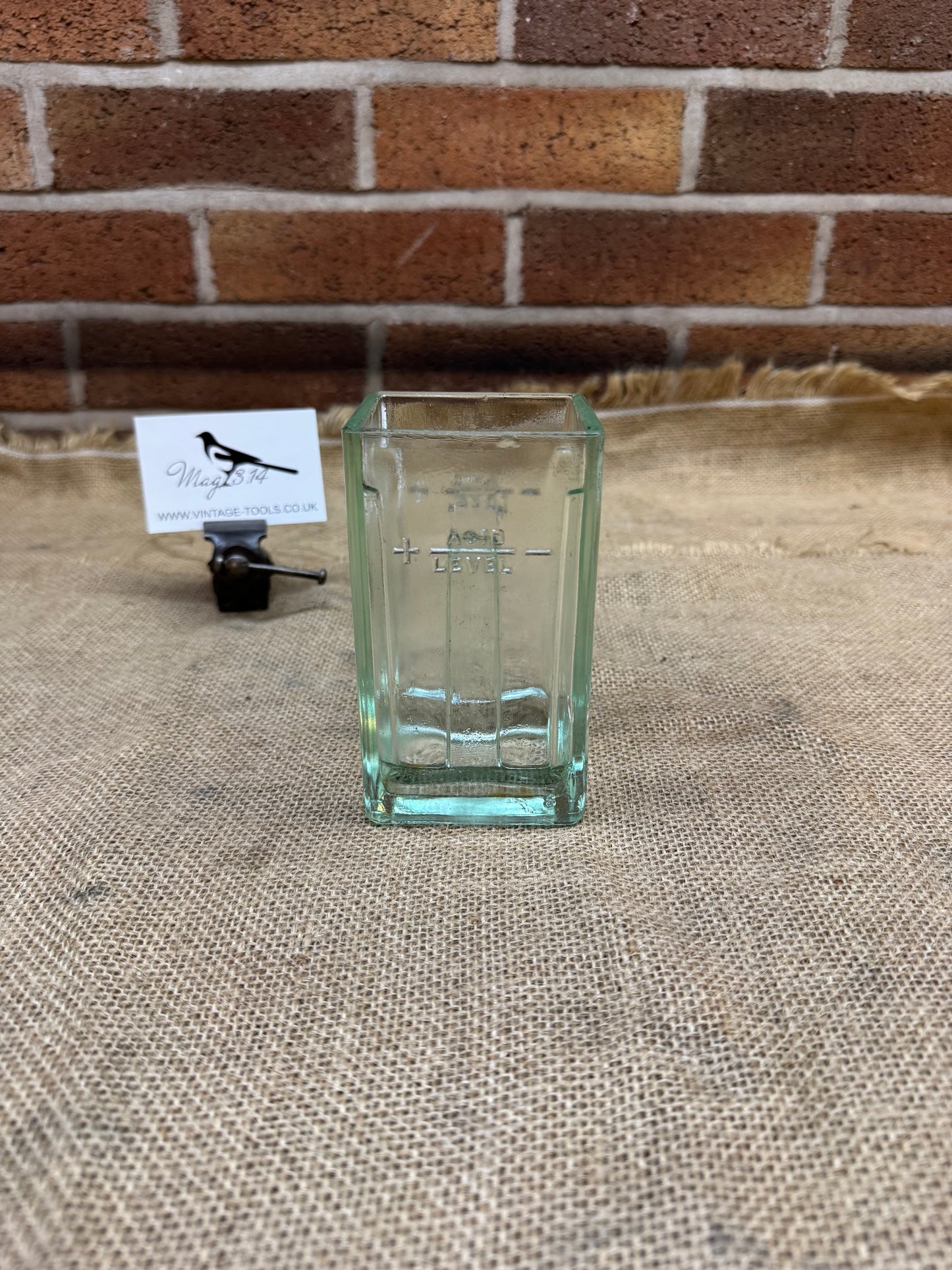 Vintage Exide Glass Battery Acid Jar