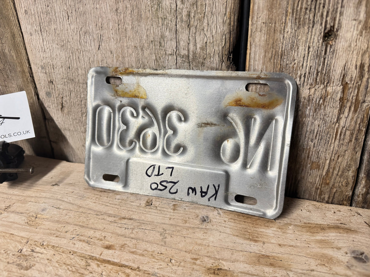 Beautiful British Columbia License Plate N6 3630