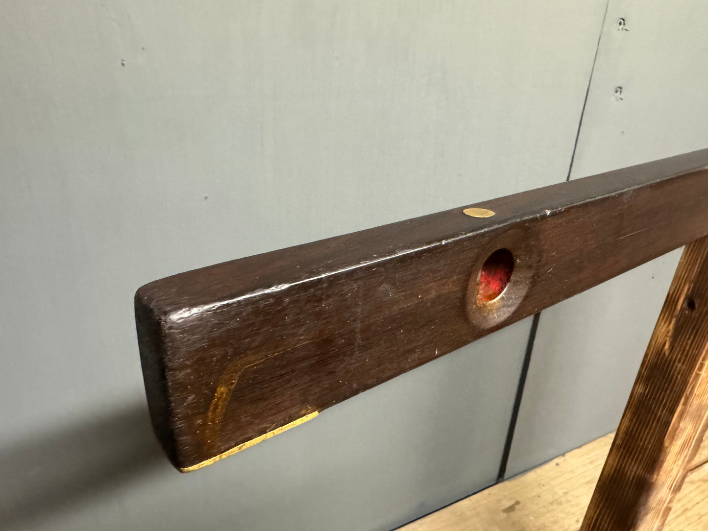 36” Hardwood & Brass Level
