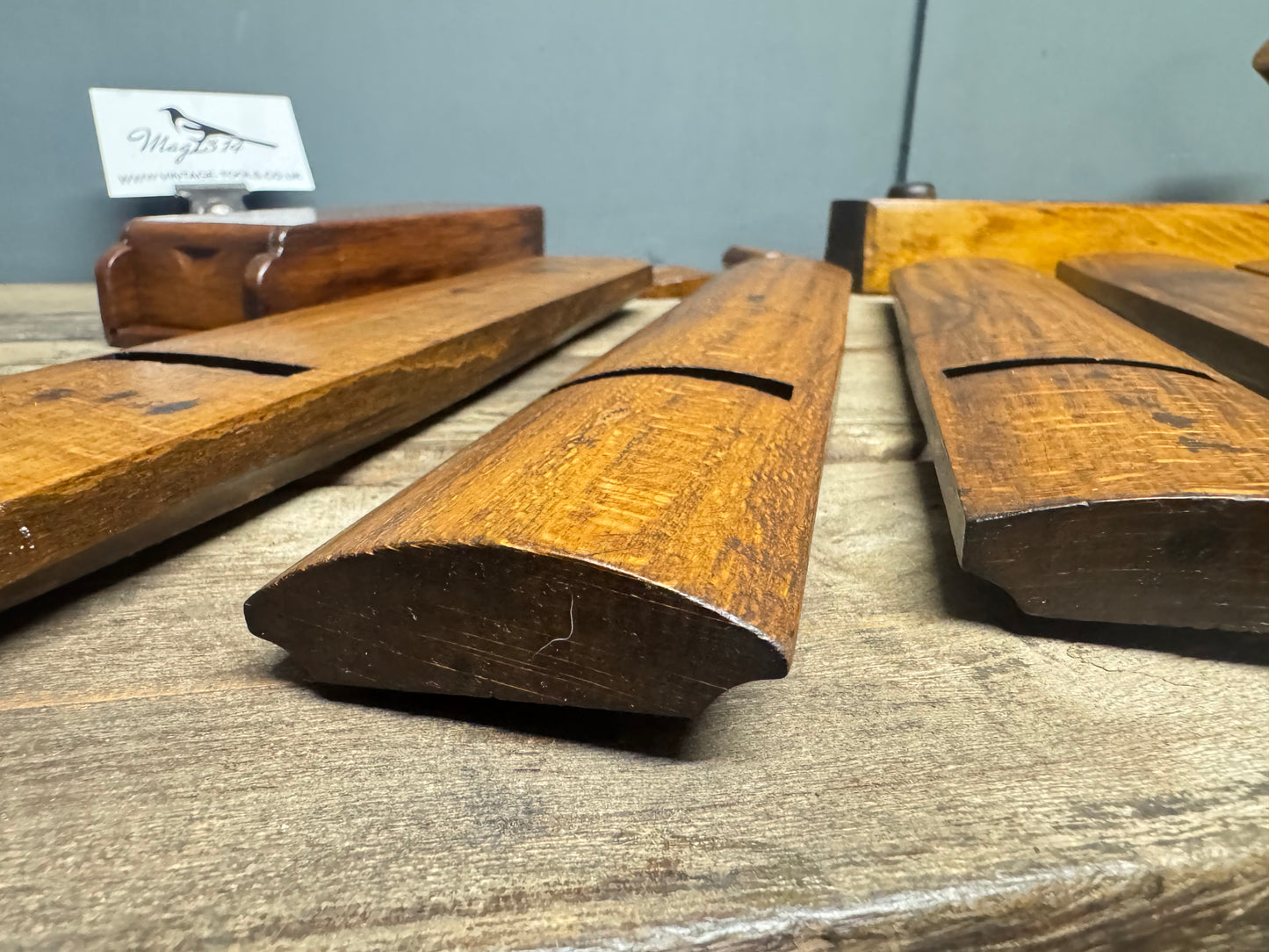 12" Patternmakers Beech Rounding Plane with 6 Interchangeable Soles