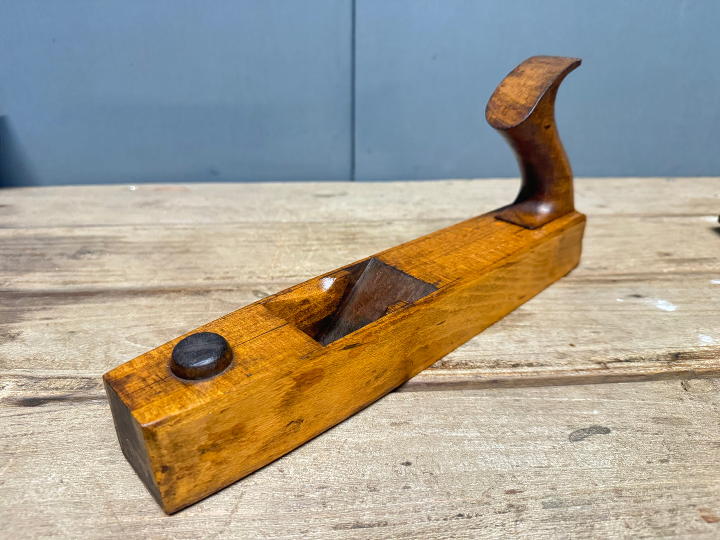 12" Patternmakers Beech Rounding Plane with 6 Interchangeable Soles