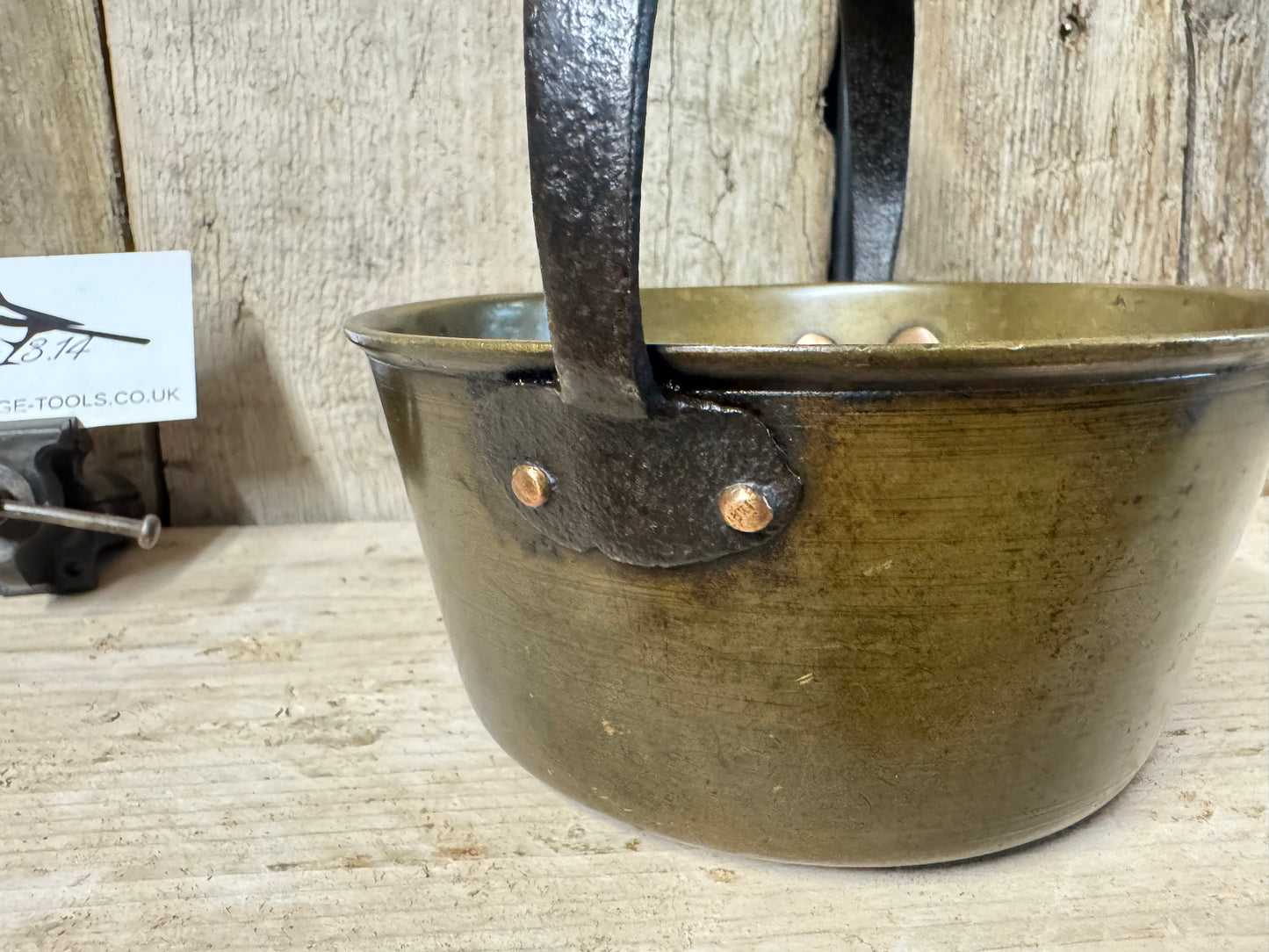Antique Brass Jam Pot