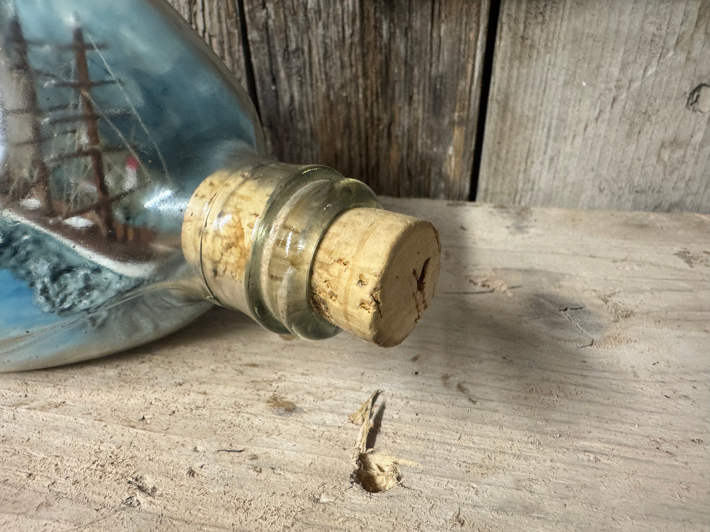 Vintage 3 Mast Clipper Ship In a Bottle
