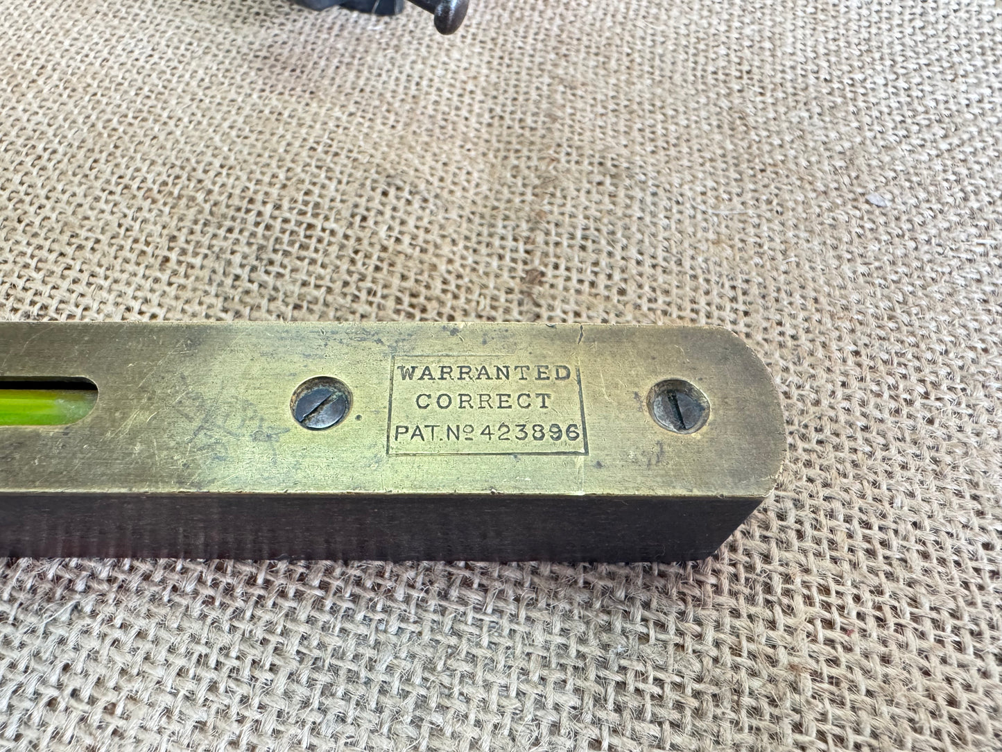 William Marples 8” Rosewood & Brass Level