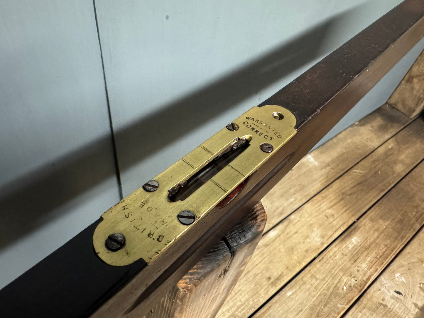 36” Hardwood & Brass Level