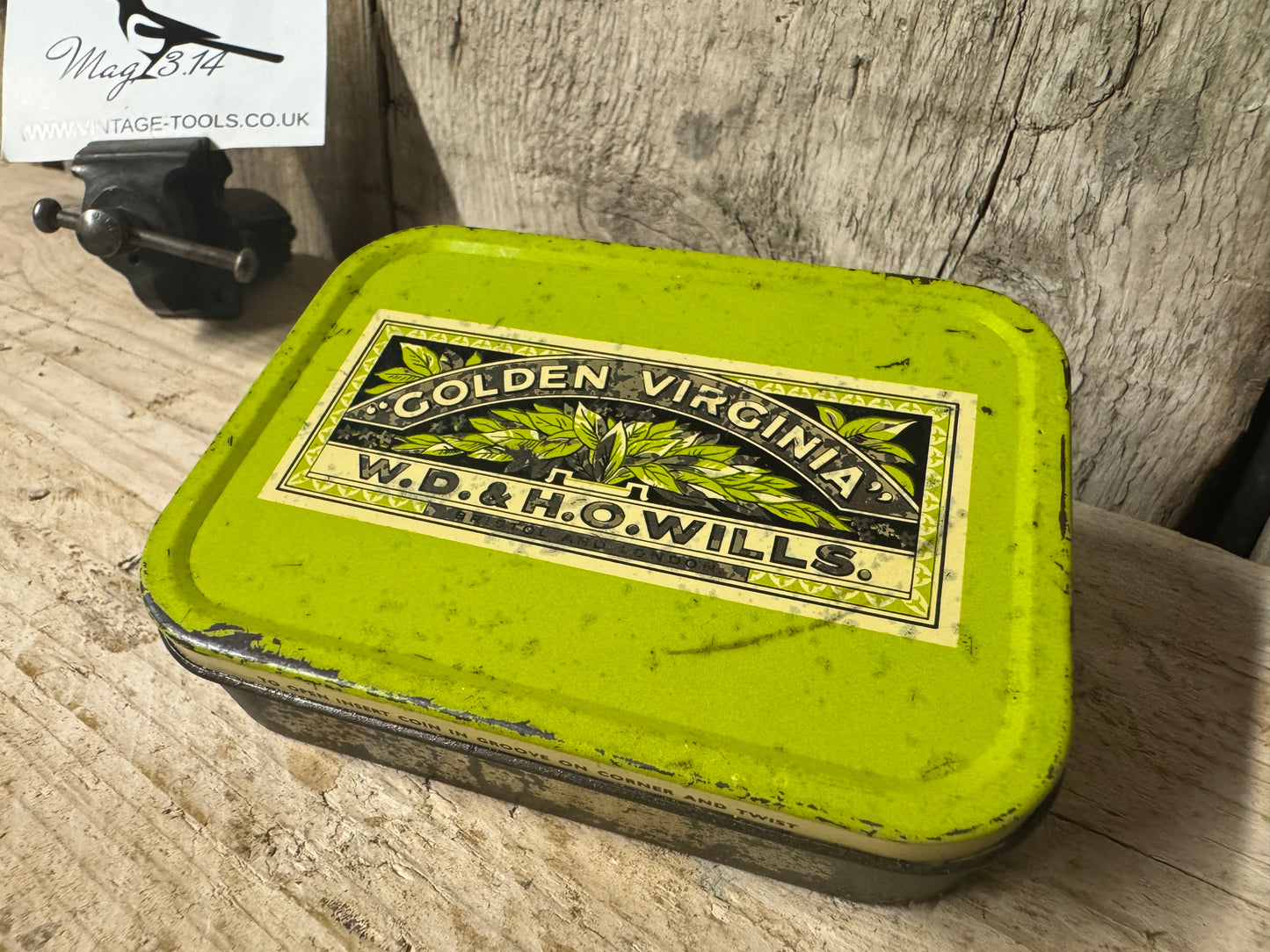 Vintage Golden Virginia WD & H Wills 2oz Tobacco Tin