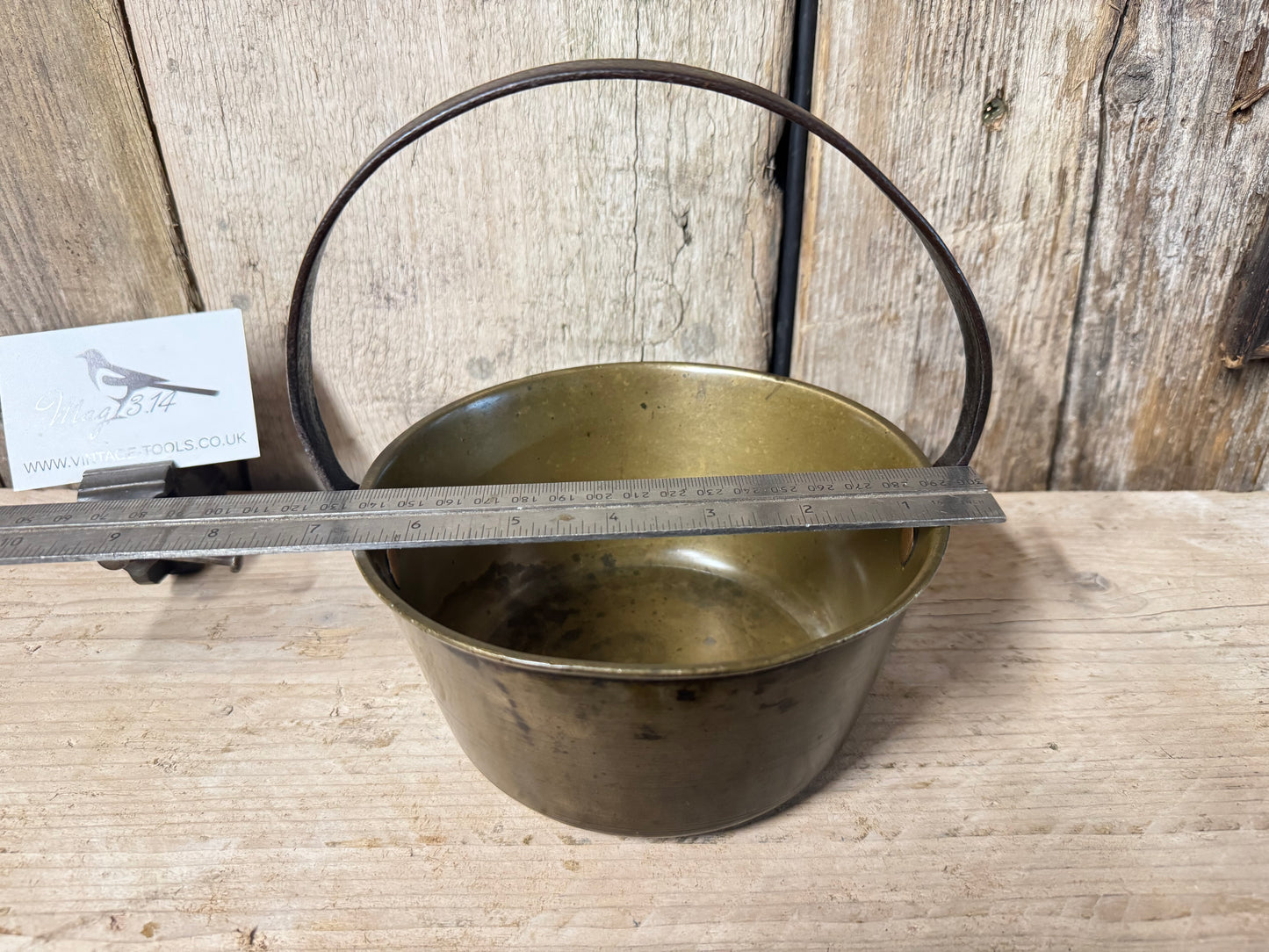 Antique Brass Jam Pot