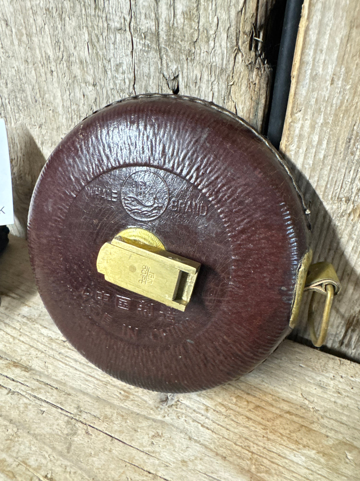 Whale Brand Leather & Brass Case 16m / 50ft Tape Measure