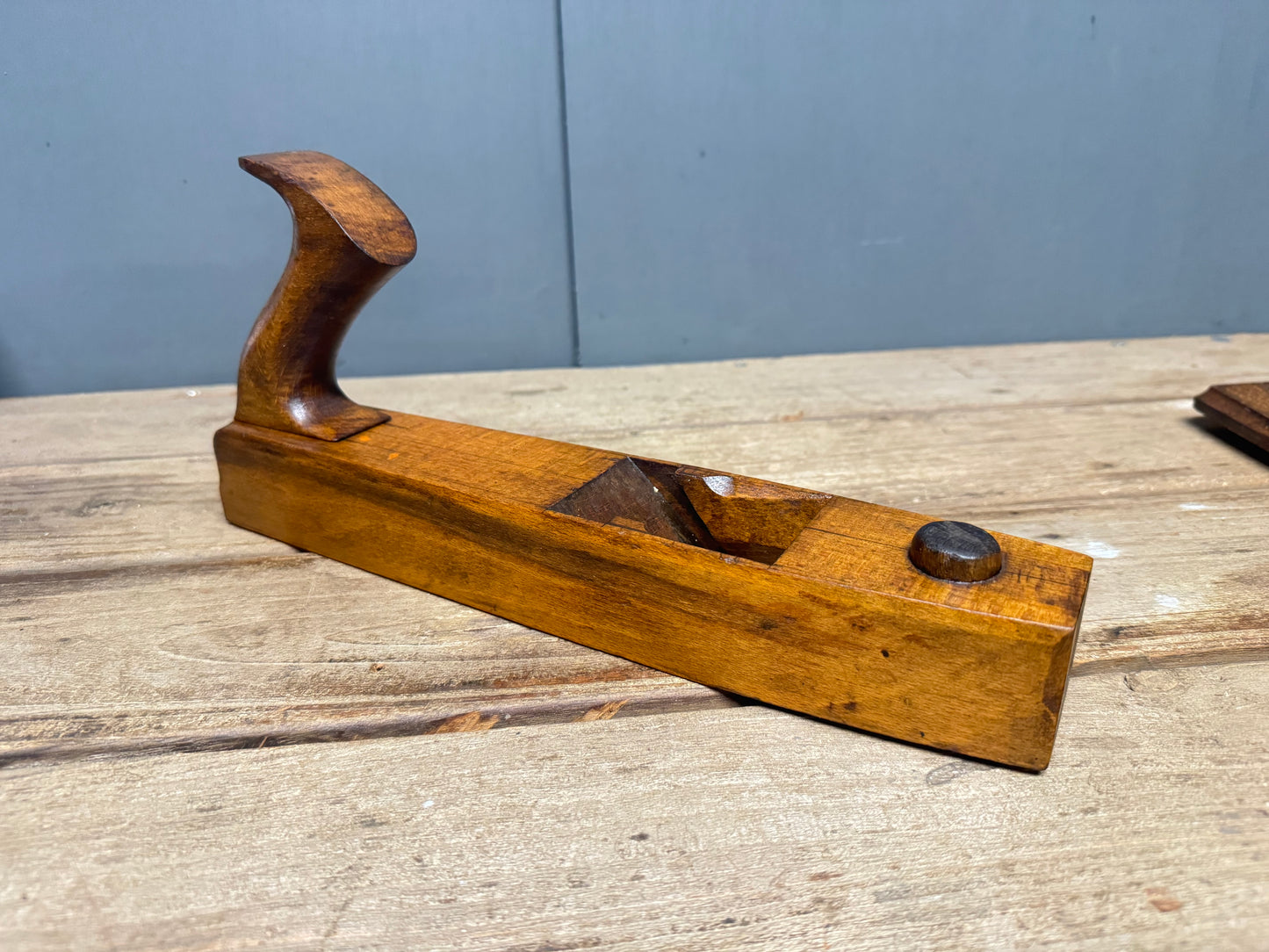 12" Patternmakers Beech Rounding Plane with 6 Interchangeable Soles
