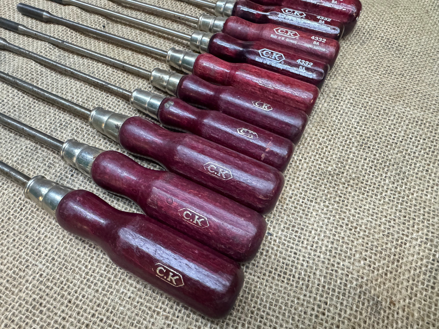 Selection of 10 C.K Tools BA Socket Drivers
