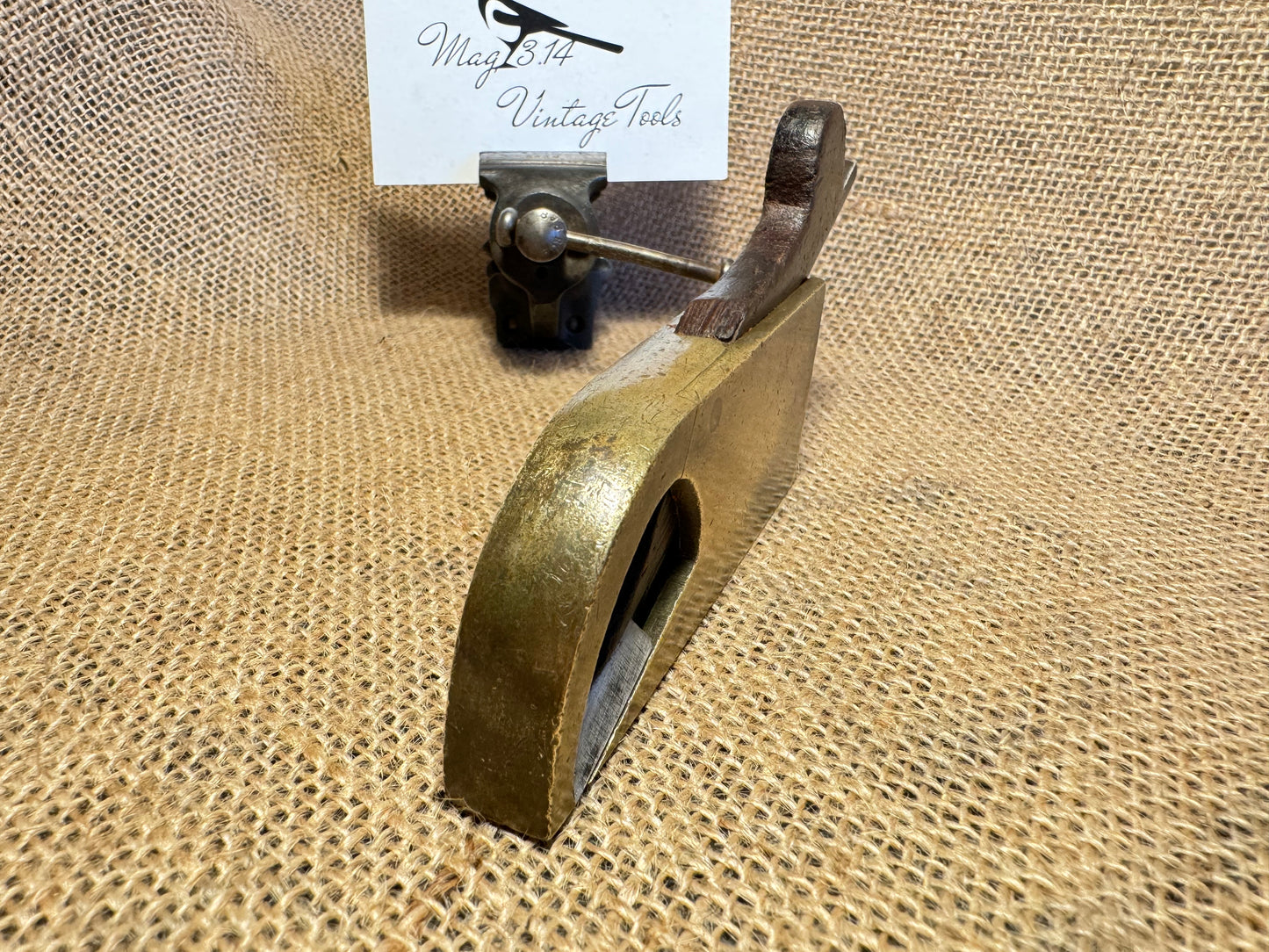 Antique Brass Marples 1/2” Bullnose Wood Plane