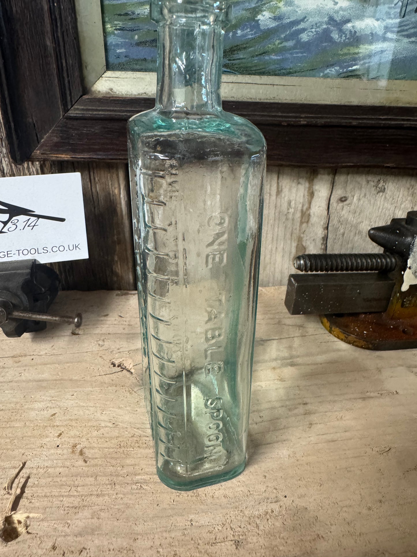 Antique Cunard Shipping Co Ltd Glass Medicine Bottle