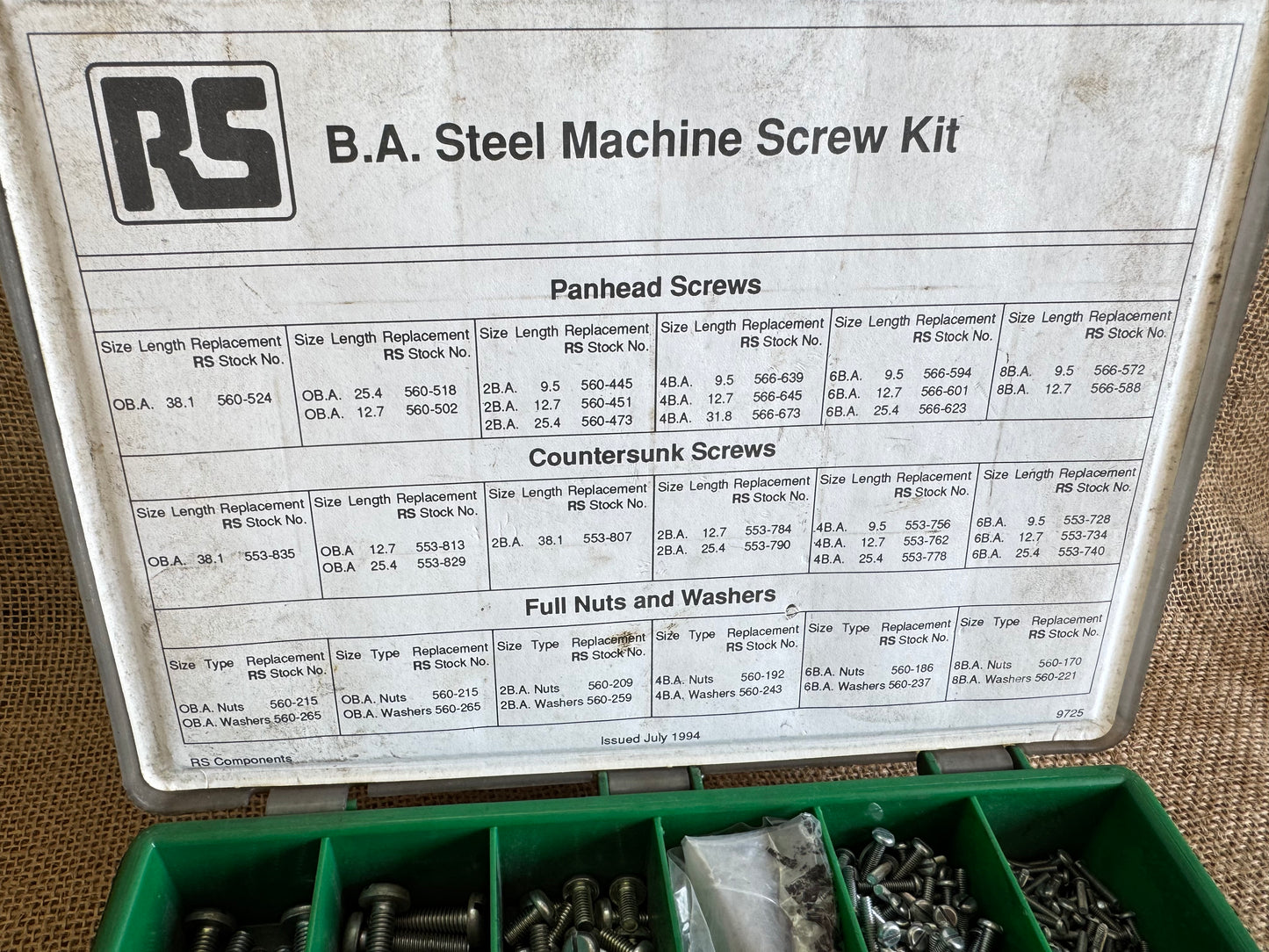 RS Components 849-439 Machine Screw Set