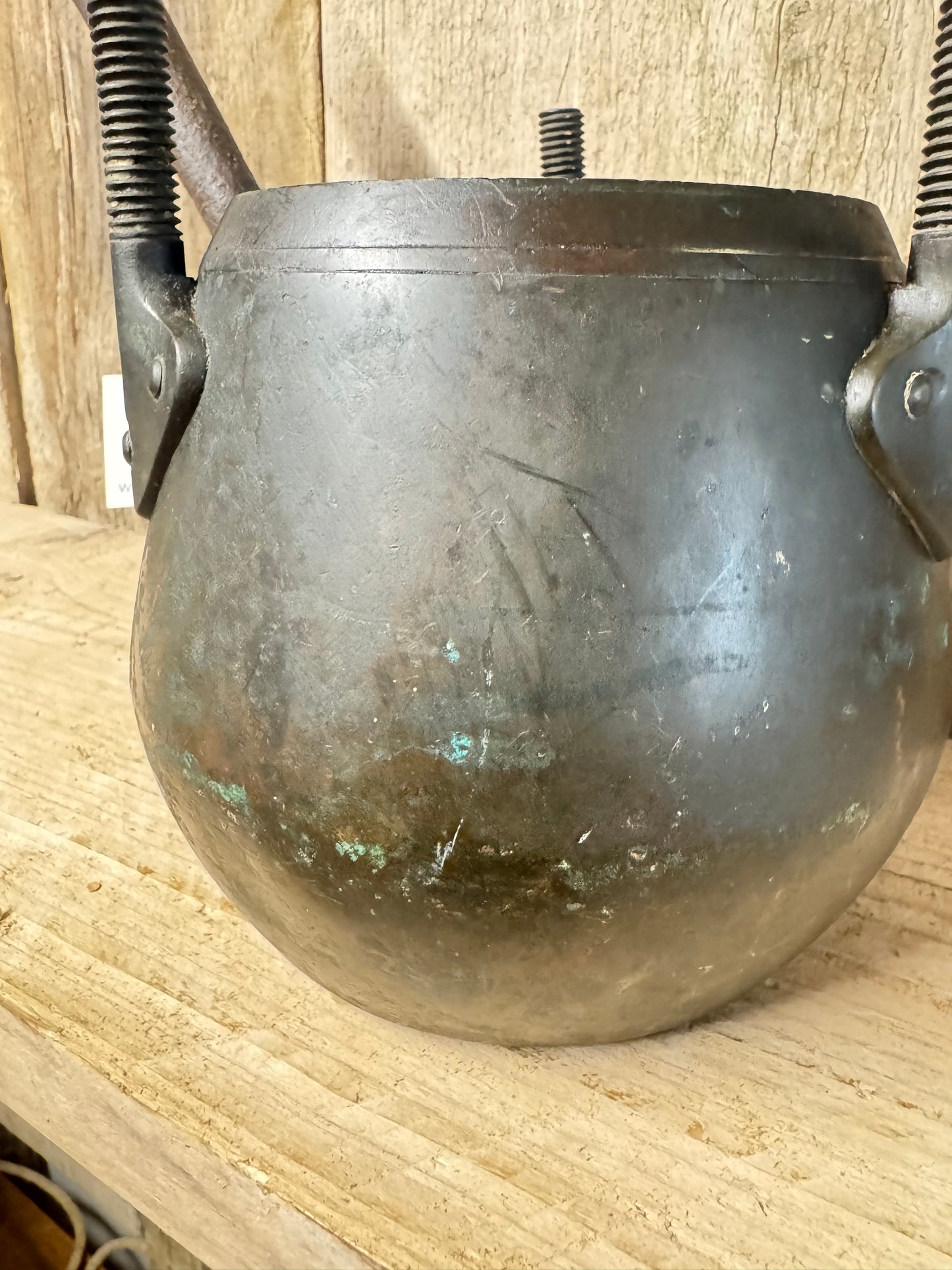 Antique Copper Glue Pot