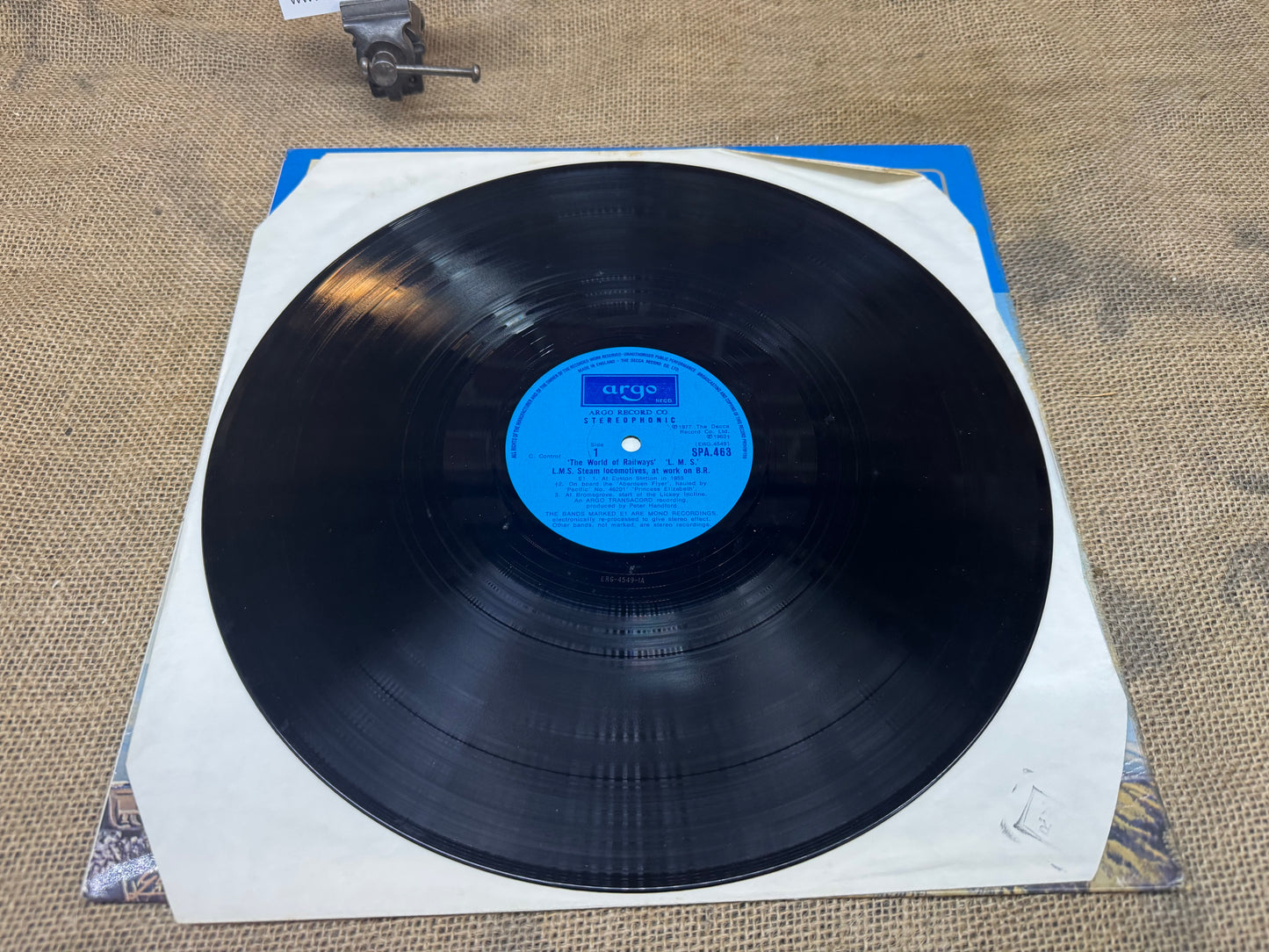 Argo Transacord vinyl record album titled "The World of Railways - L.M.S.
