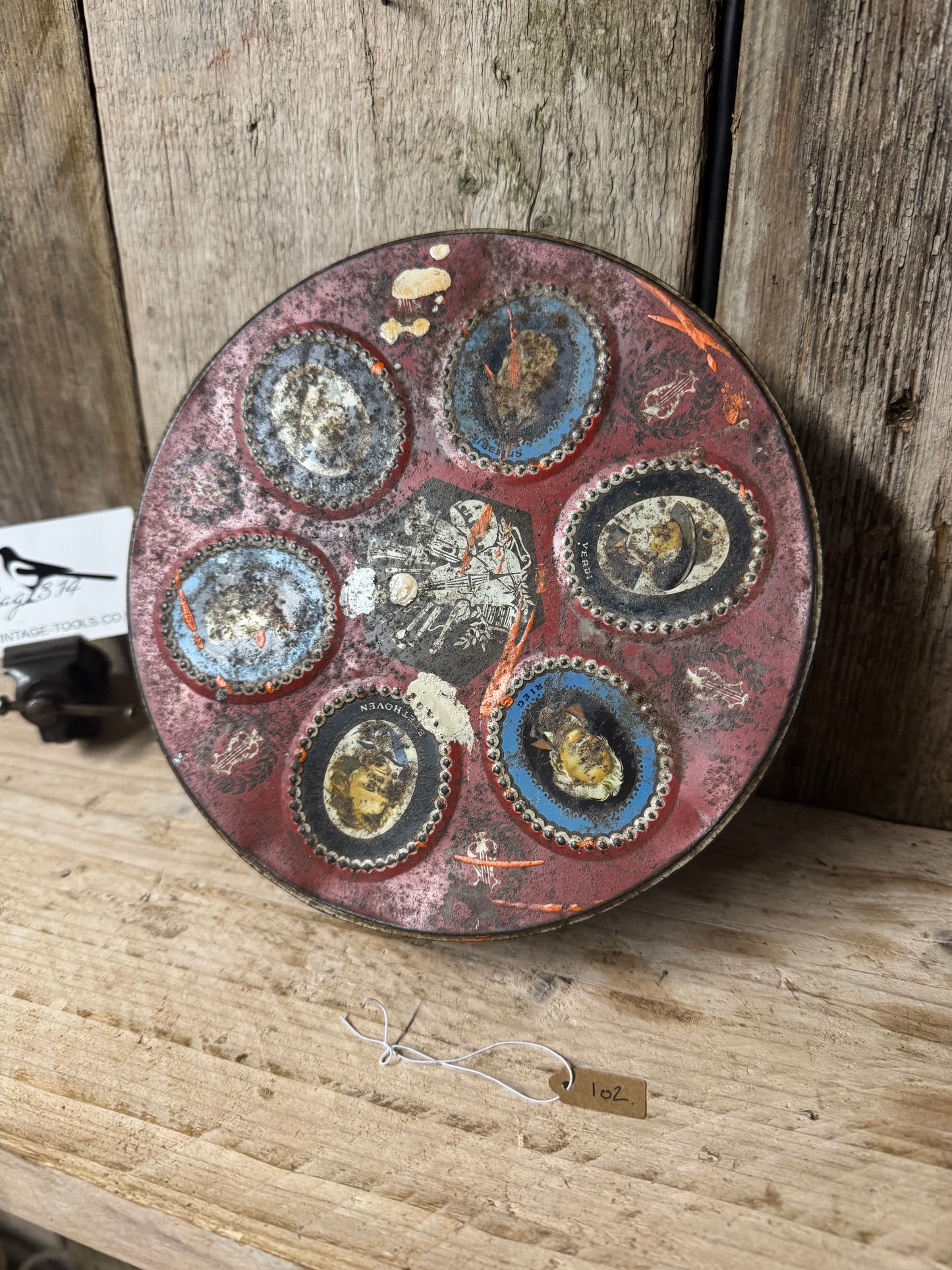 Vintage WR Jacob & Co Musical Themed Biscuit Tin