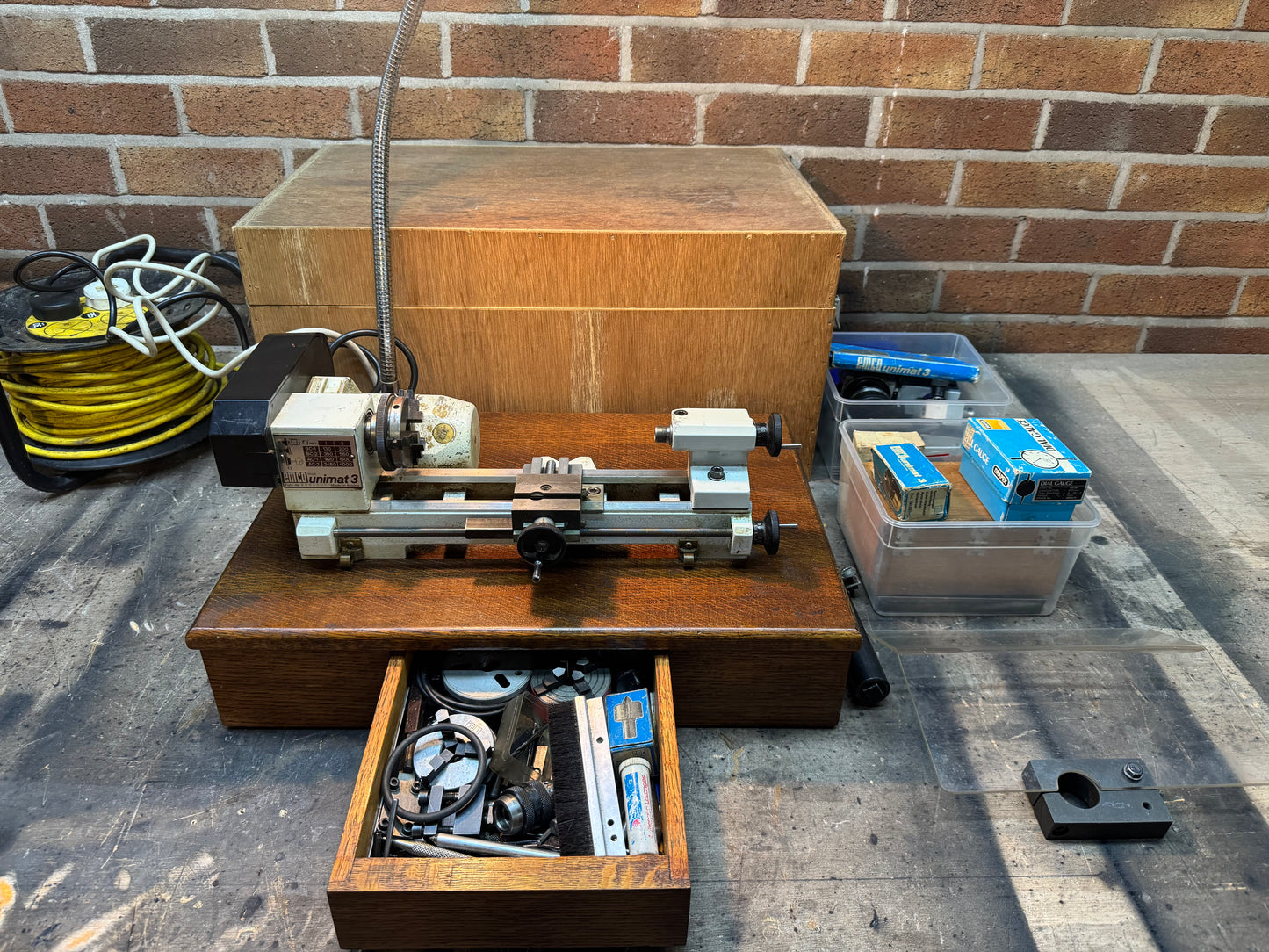 Unimat 3 Model Makers Lathe with tooling & spares