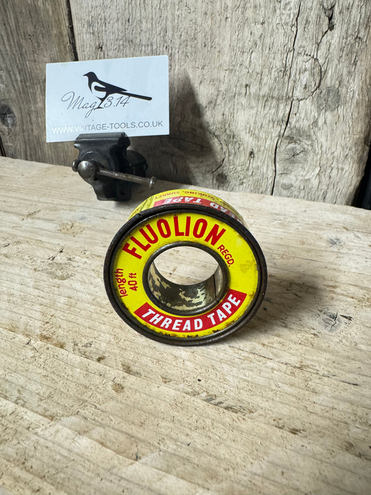 Vintage Fluolion PTFE Thread Tape Tin