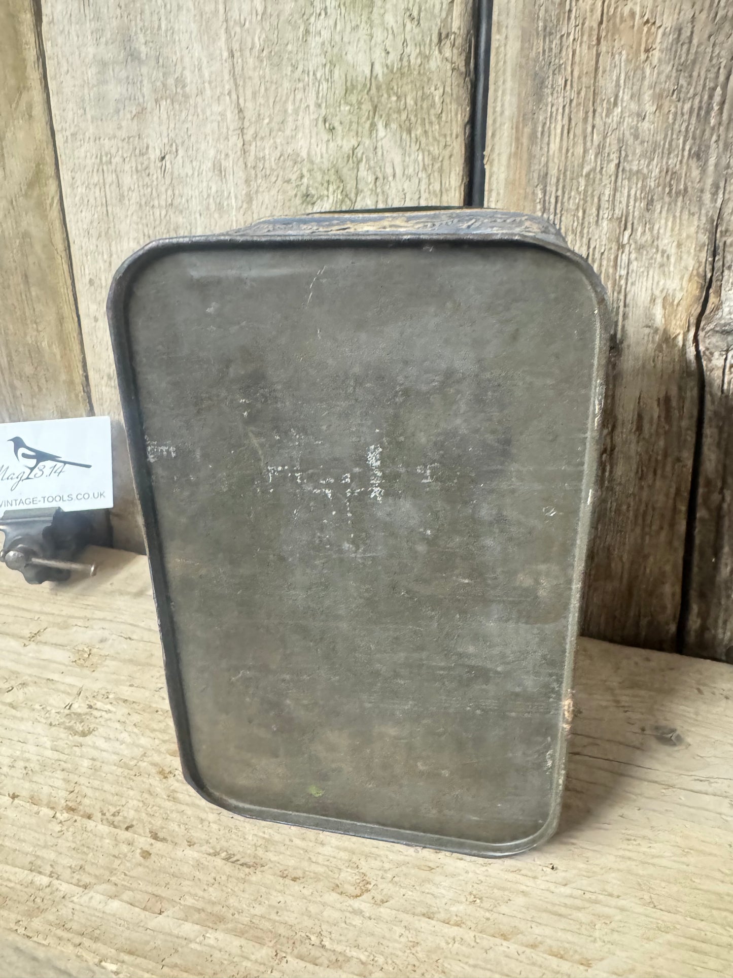 Vintage Coffee Tin with Roman Embossed Procne & Cupid Motiffs