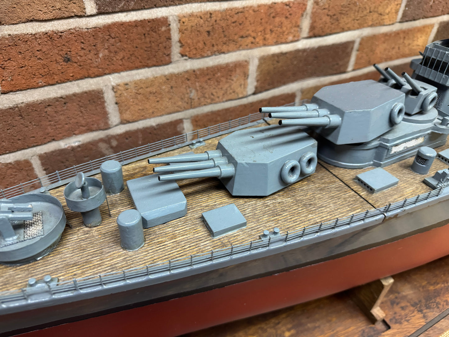 Vintage RC Model of The U.S.S. Newport News