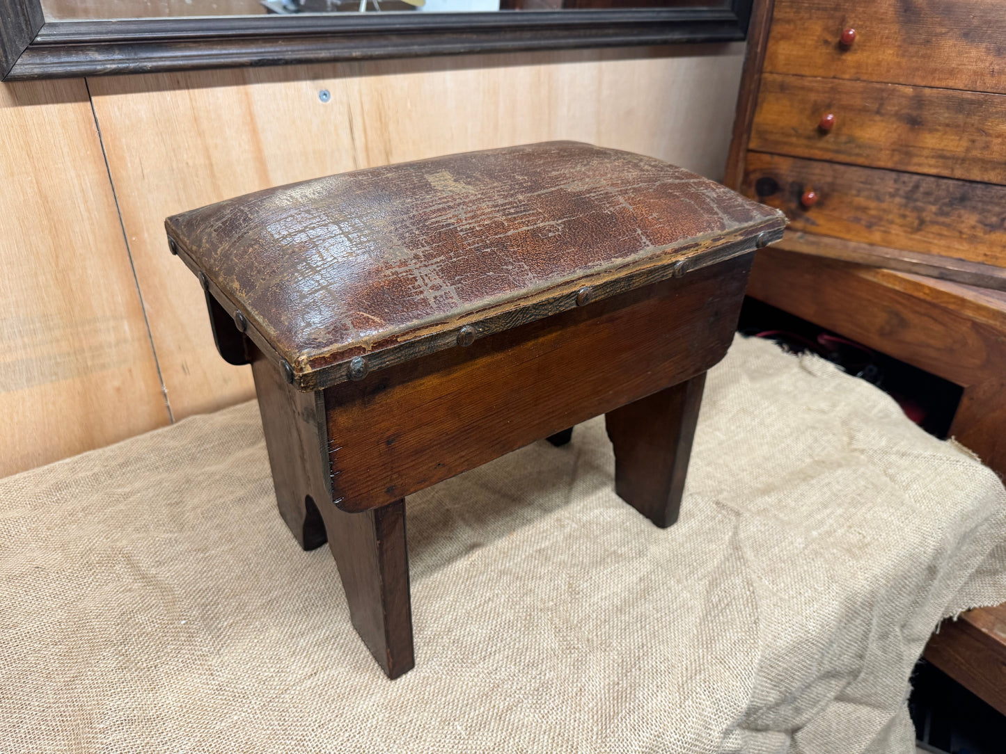 Antique Footstool / Fireside Stool / Bible Box / Childs Stool