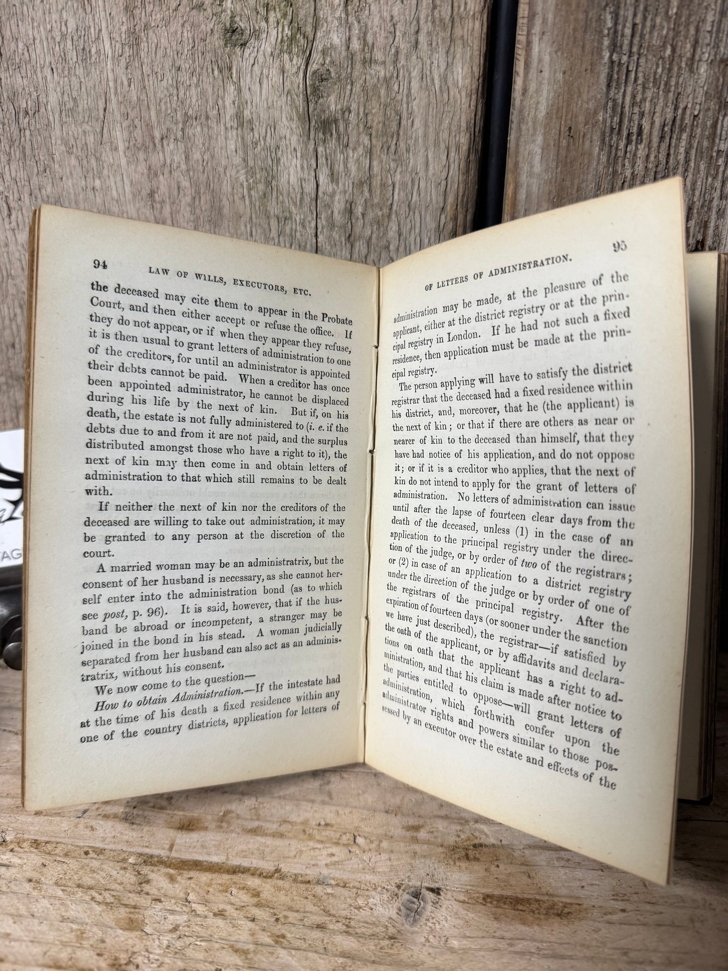 The Law of Wills, Executors and Administrators by W.A. Holdsworth 1884
