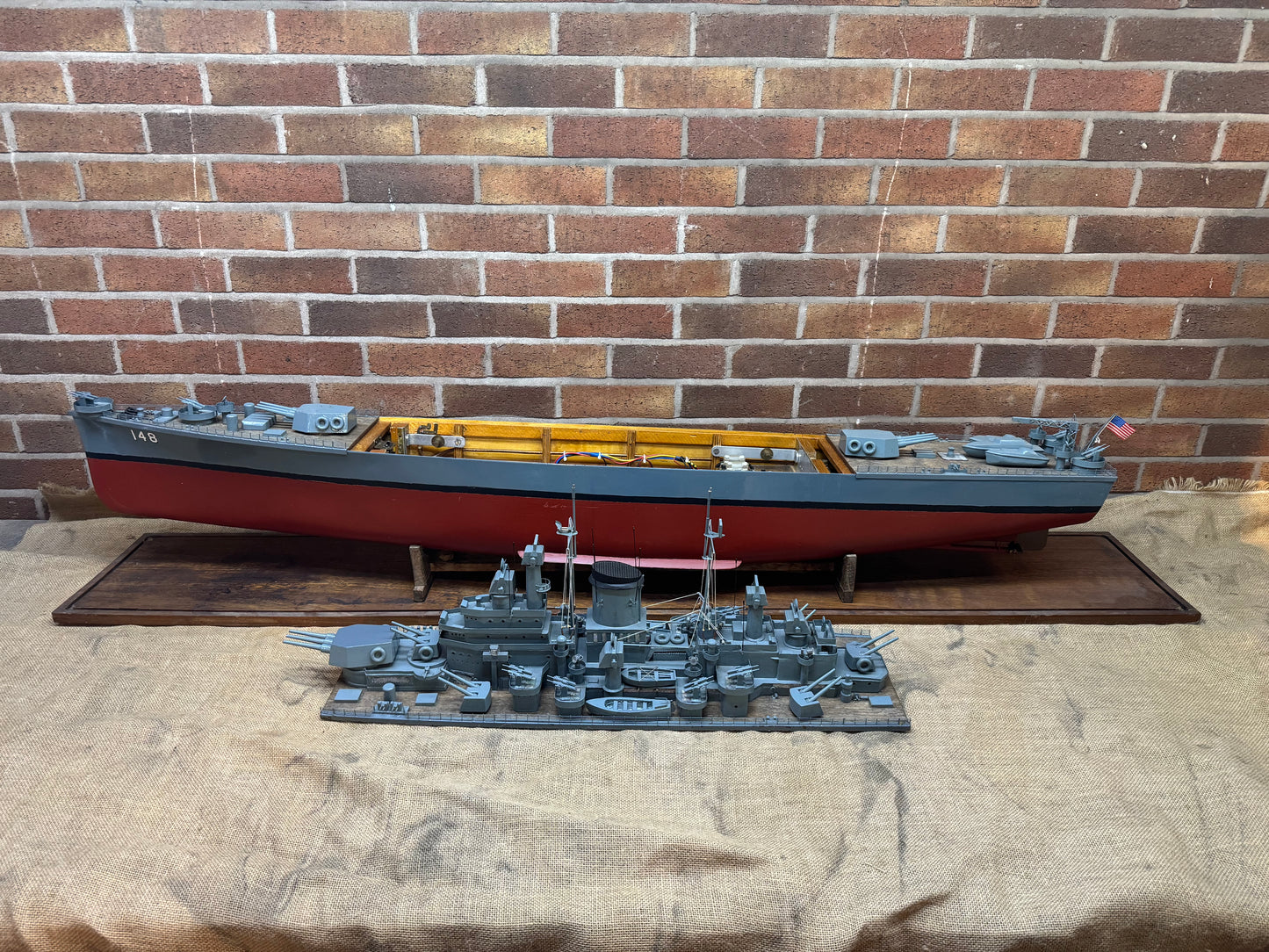 Vintage RC Model of The U.S.S. Newport News
