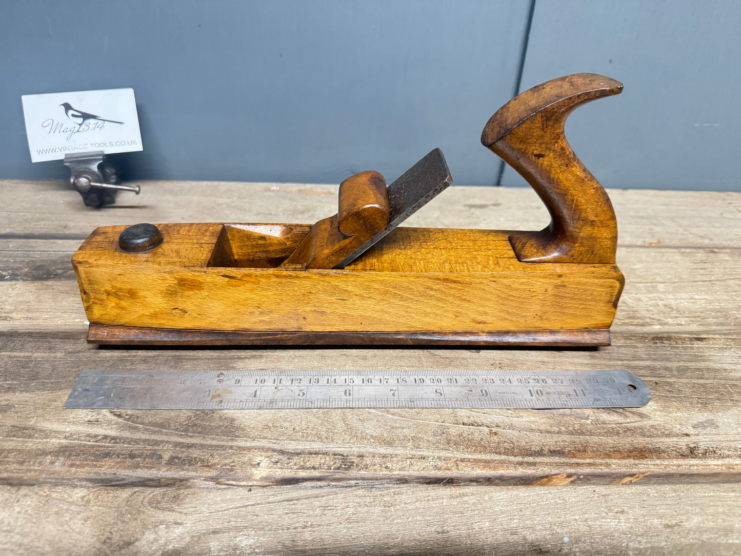 12" Patternmakers Beech Rounding Plane with 6 Interchangeable Soles