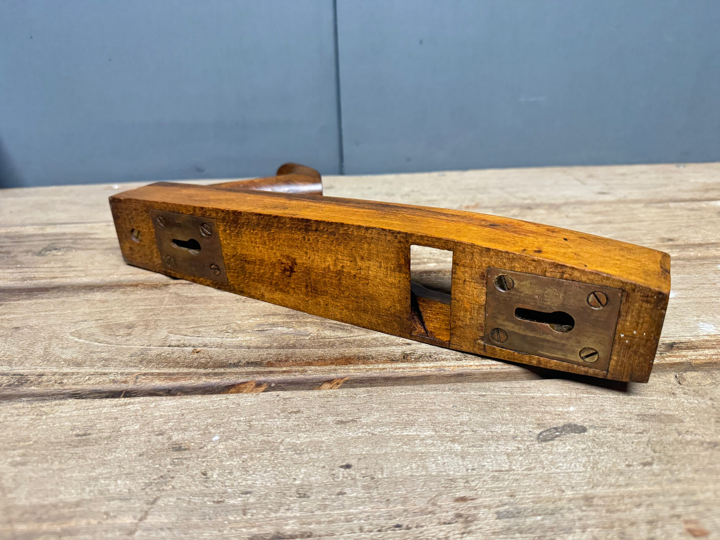 12" Patternmakers Beech Rounding Plane with 6 Interchangeable Soles