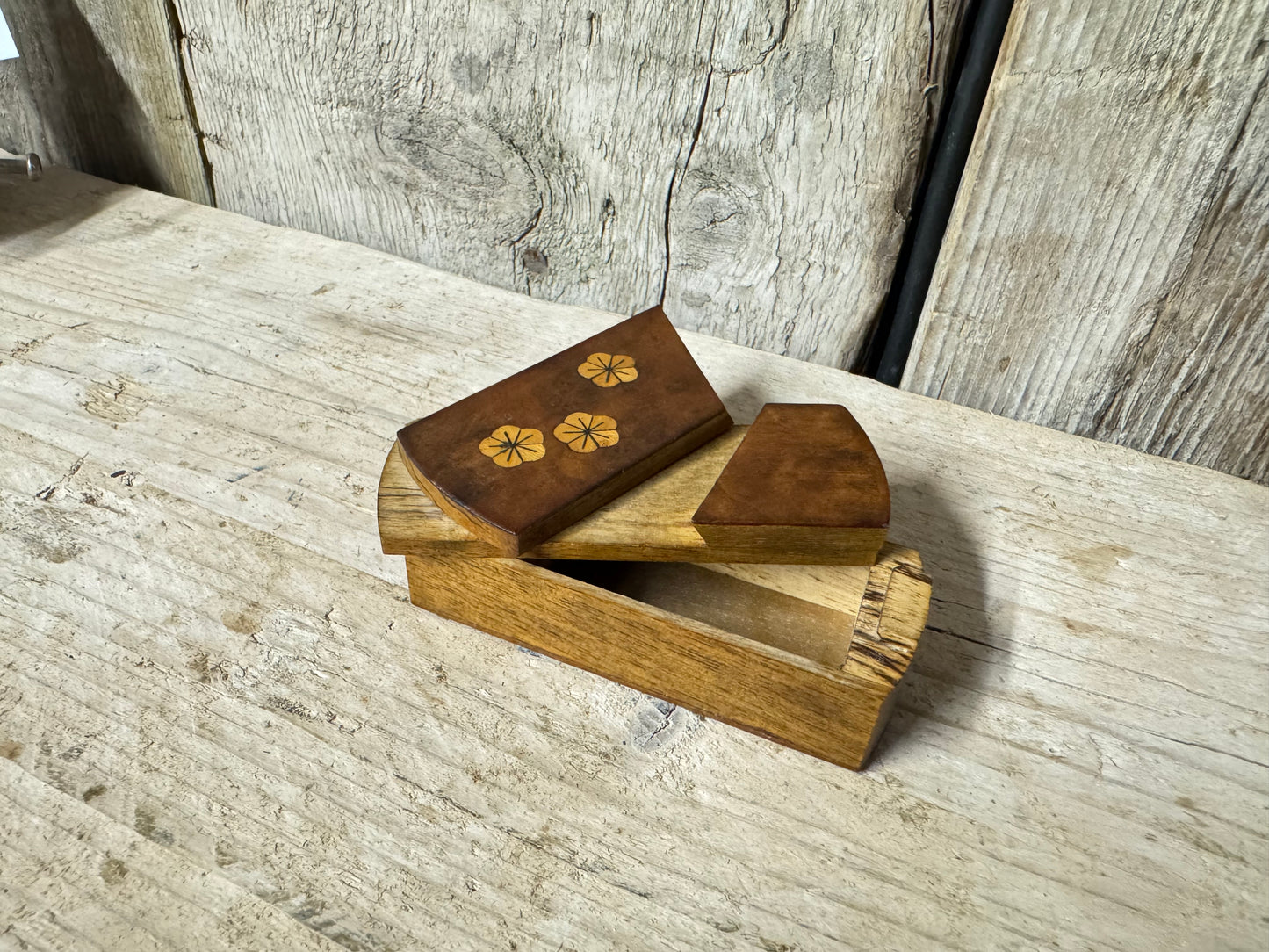 Small Vintage Puzzle Box / Brain Teaser