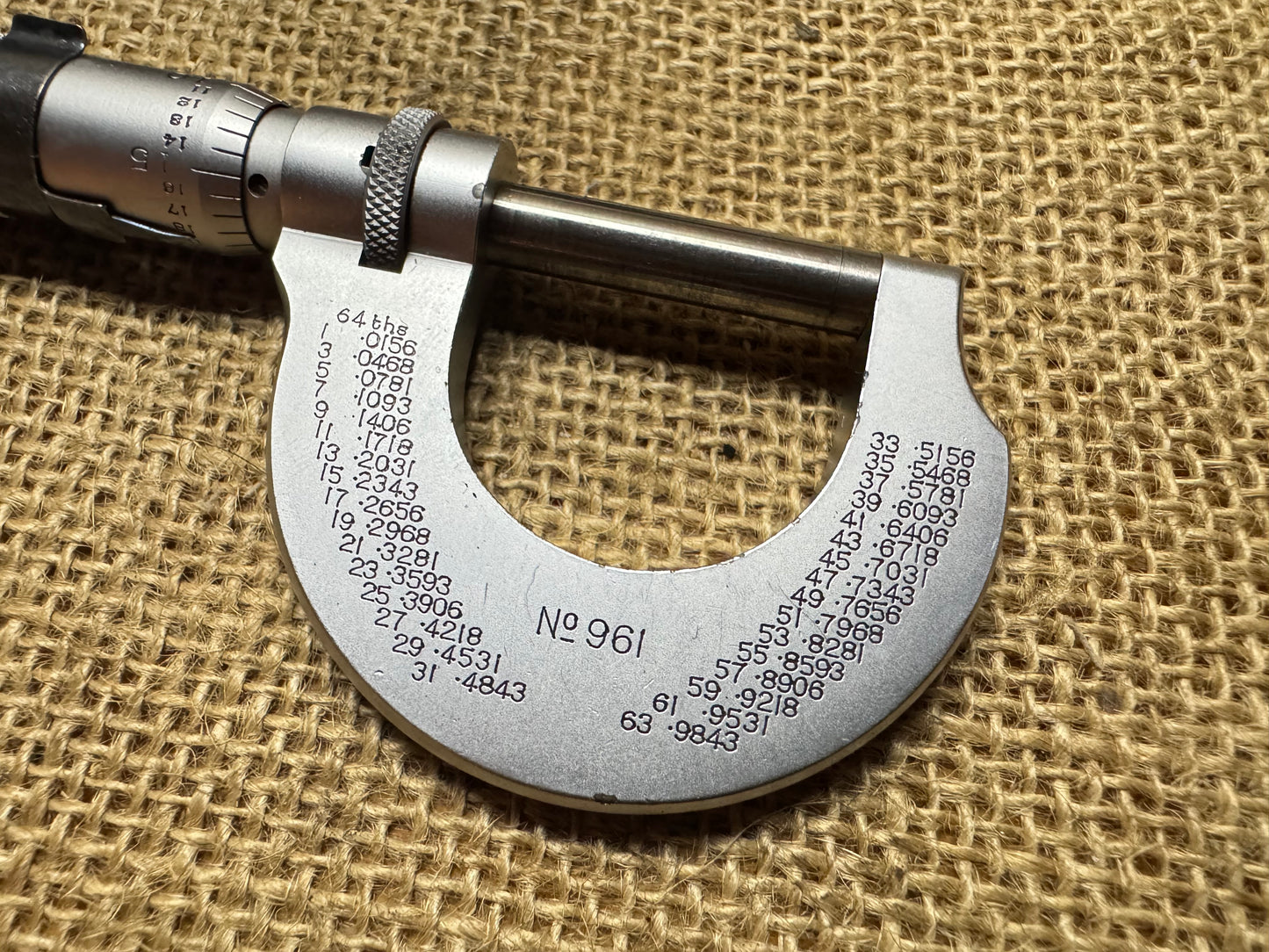 Moore & Wright No 961 0-1” Micrometer