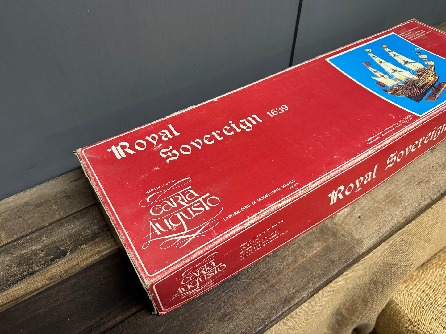 Carta Augusto 1639 Royal Sovereign Wooden Kit Model Boat
