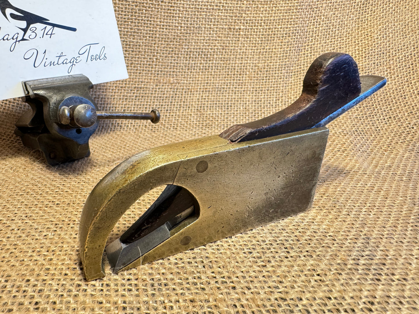 Antique Brass Marples 1/2” Bullnose Wood Plane