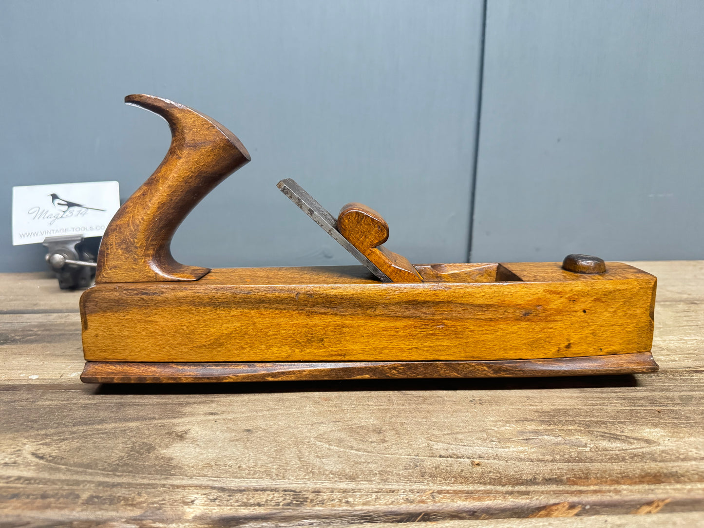 12" Patternmakers Beech Rounding Plane with 6 Interchangeable Soles