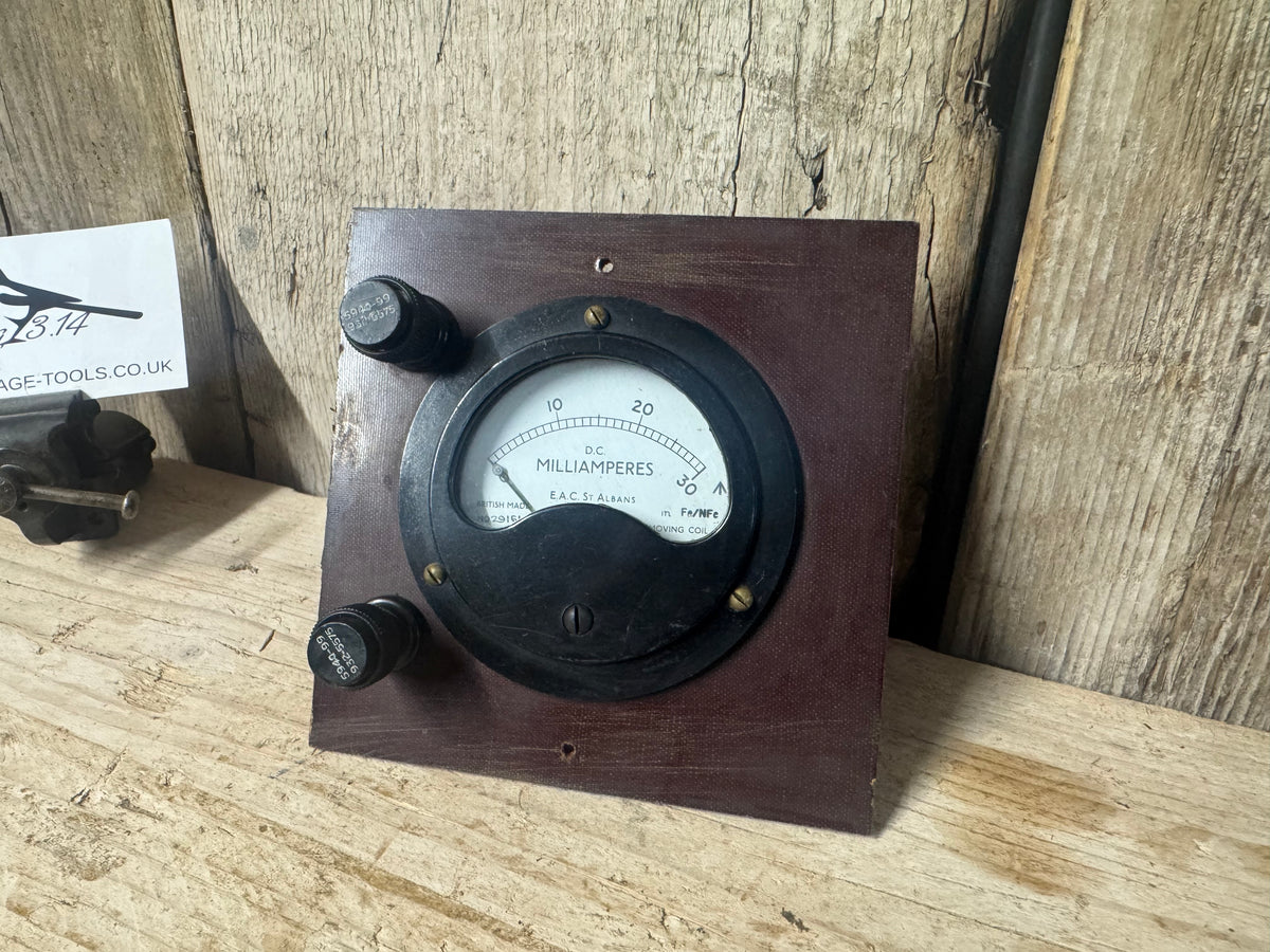 E.A.C St Albans No 29161 D.C Milliamperes Voltmeter